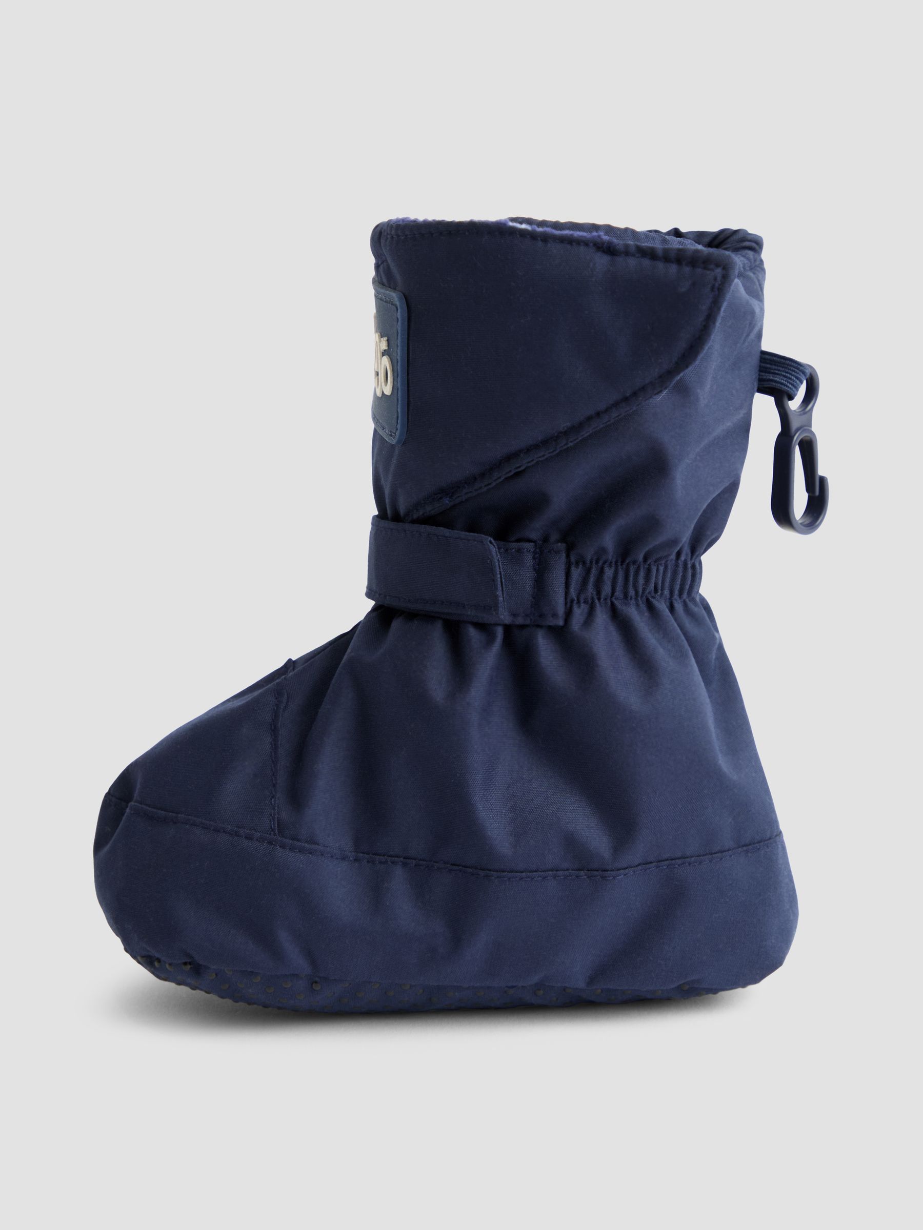Navy Blue Waterproof Fleece Lined Baby Booties - Image 4 of 4