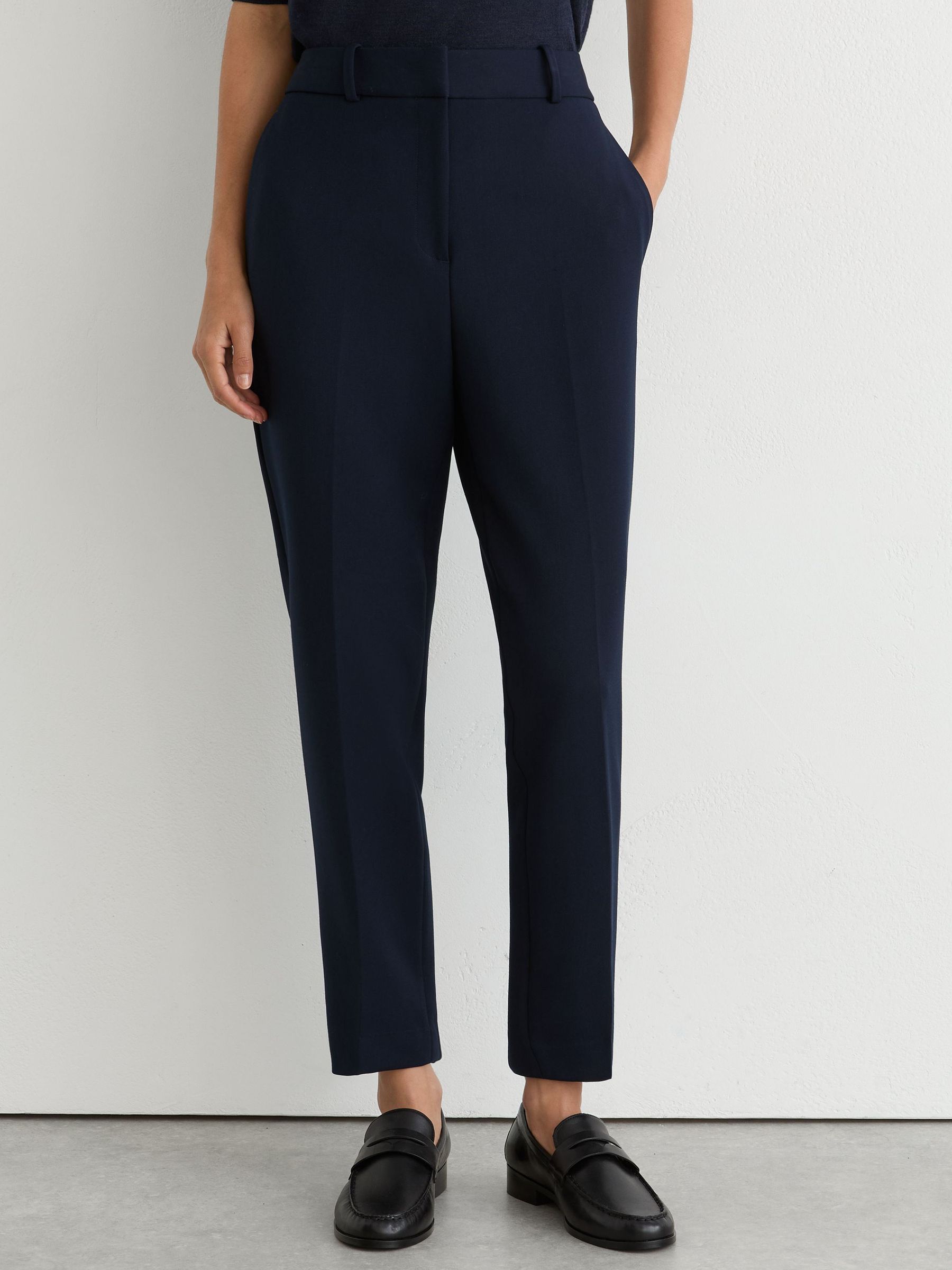 Tall Slim-Fit Suit Trousers in Navy - Image 4 of 8