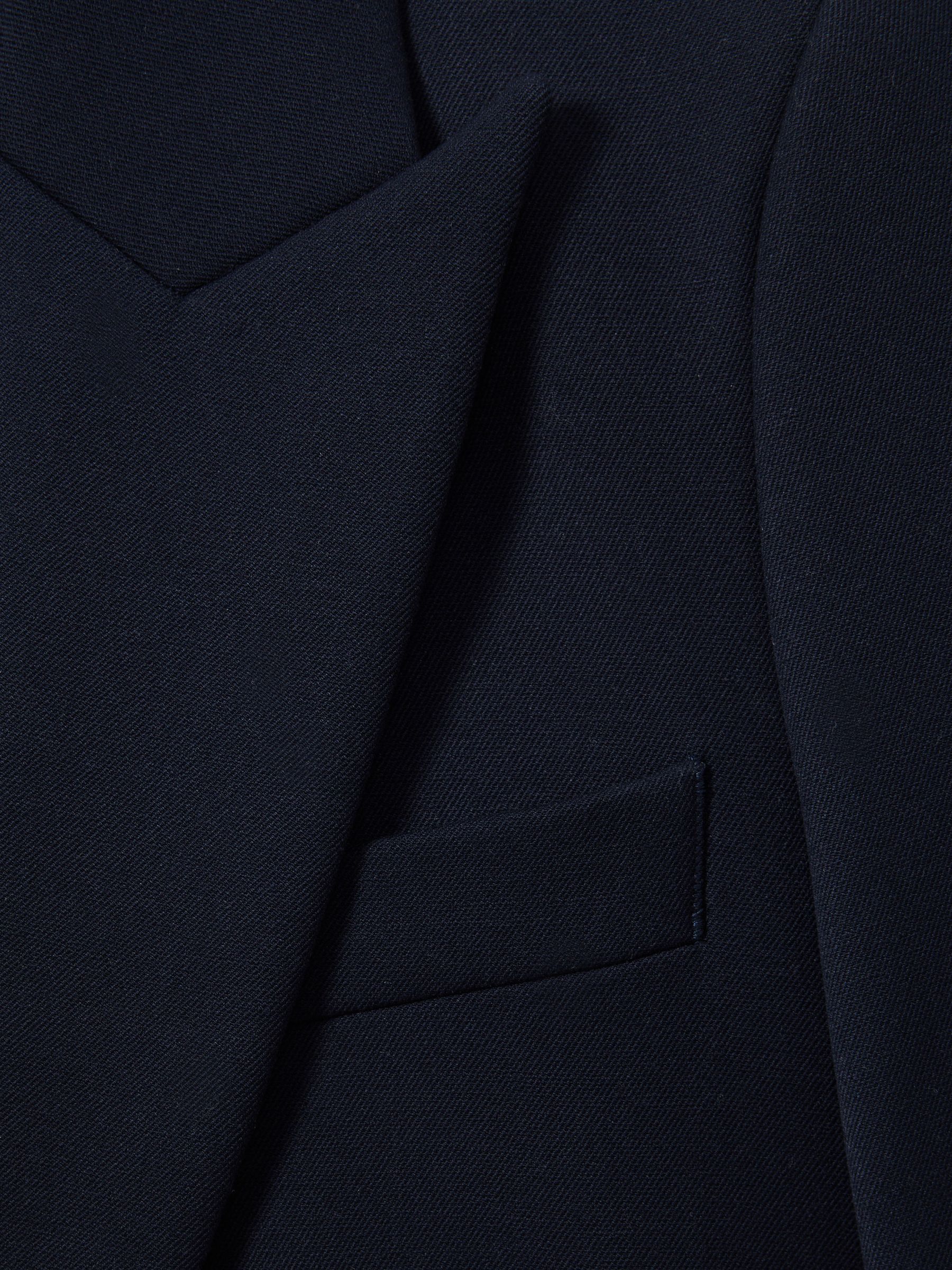 Tall Tailored Single Breasted Suit Blazer in Navy - Image 7 of 8
