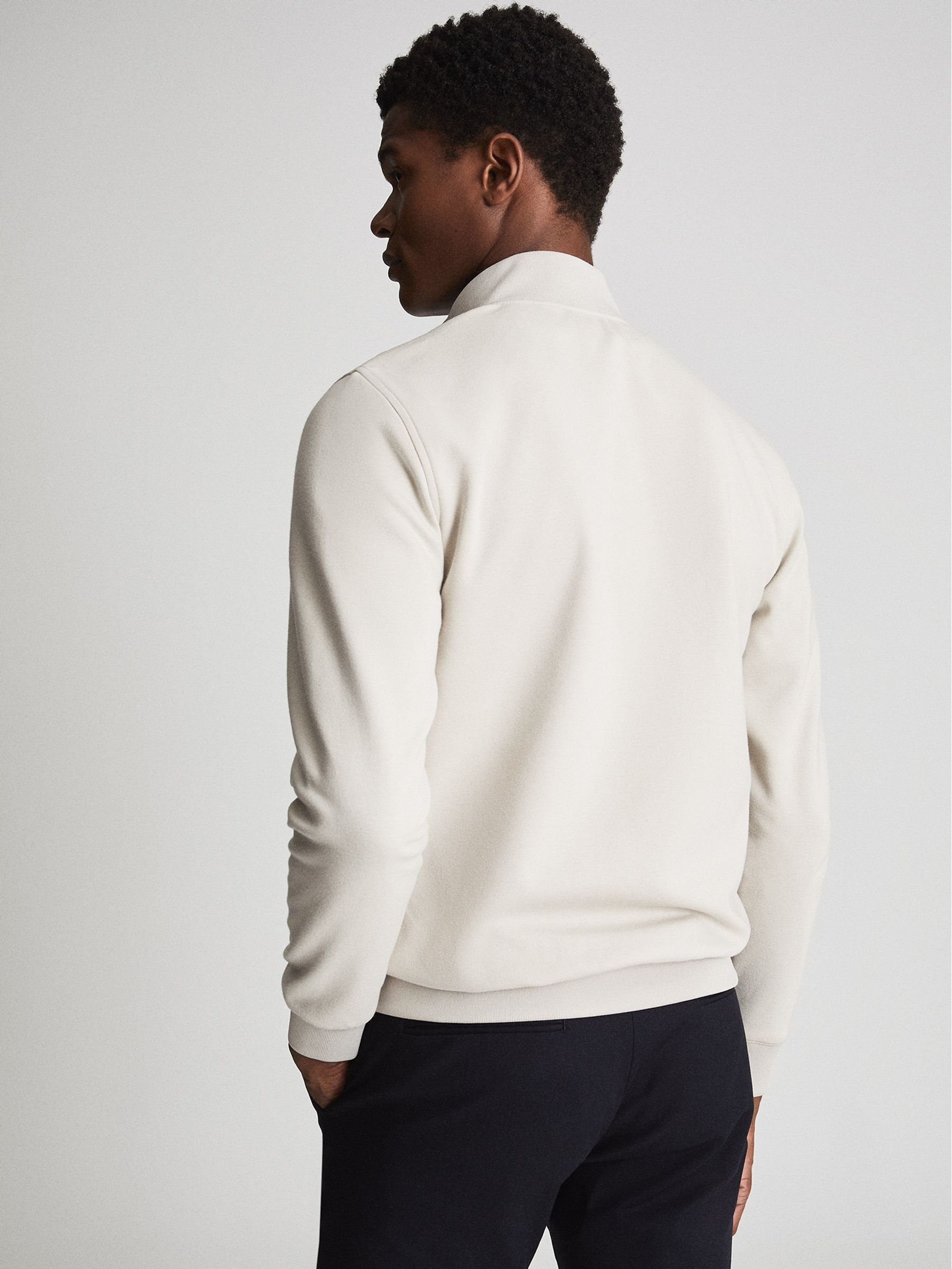 Quilted Hybrid Jacket in Stone - image 3
