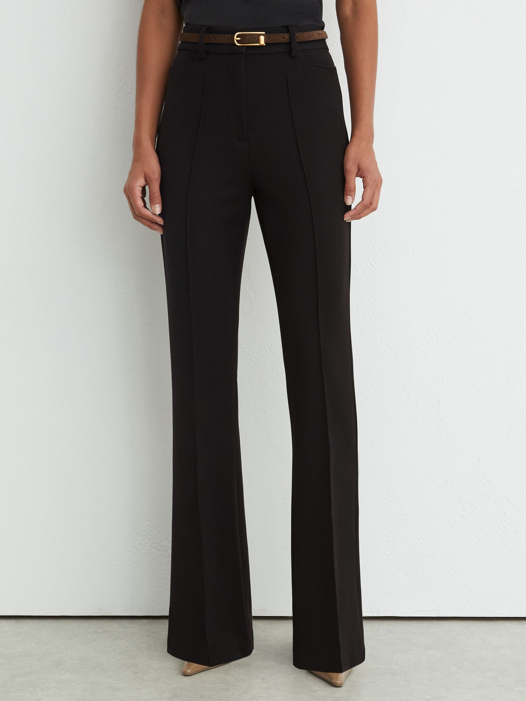 Tall Flared Suit Trousers in Black - Image 5 of 9