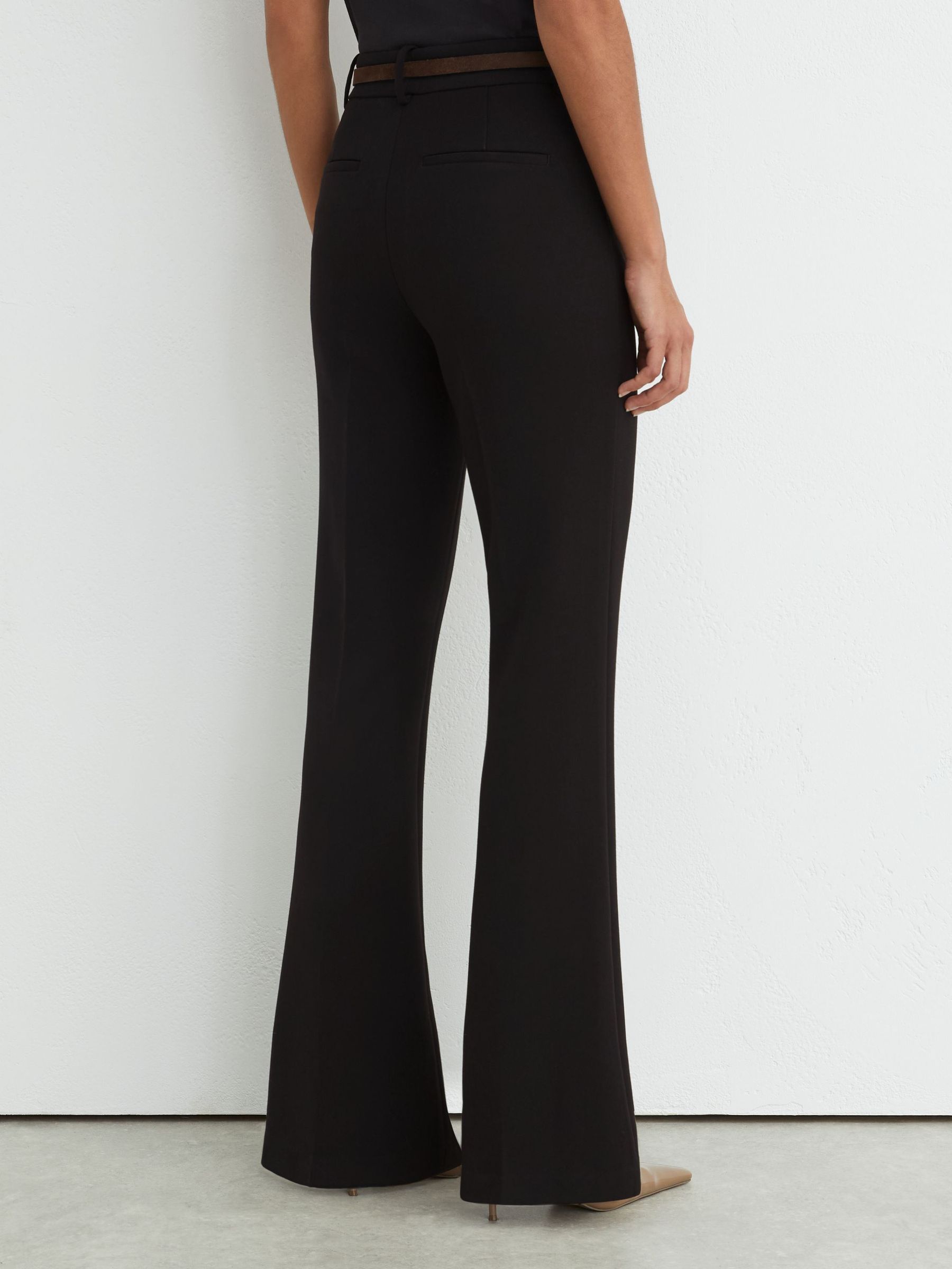 Tall Flared Suit Trousers in Black - Image 7 of 9