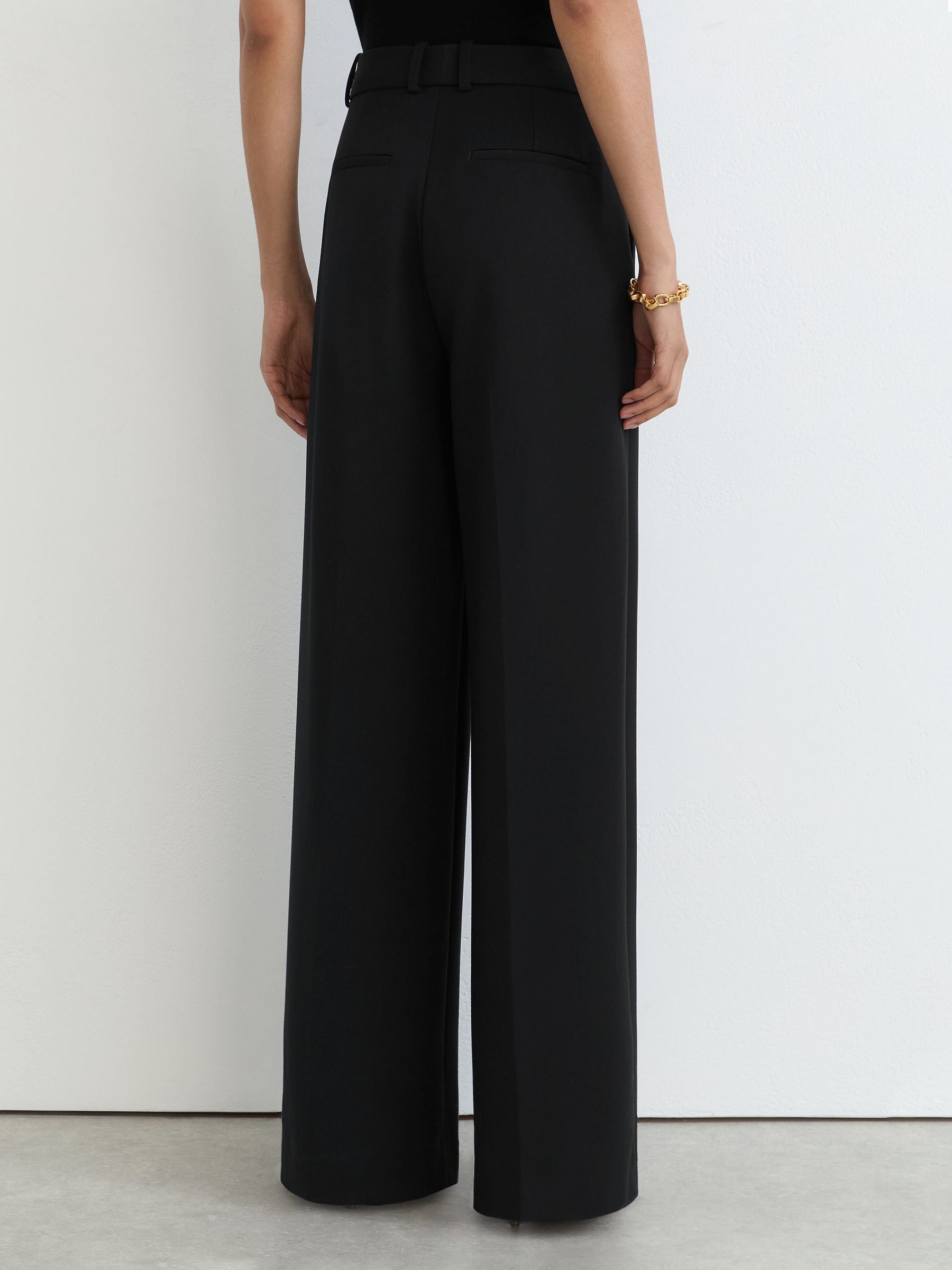 Tall Wide-Leg Suit Trousers in Black - Image 5 de 8