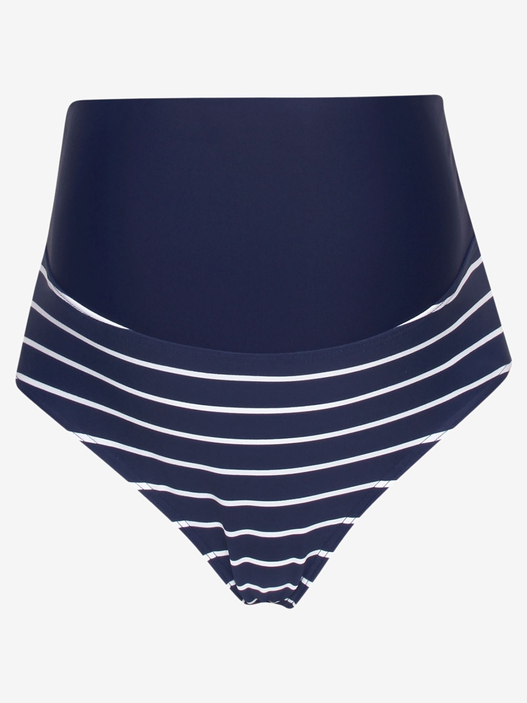 Navy White Stripe Maternity Tankini Set - Image 7 of 7