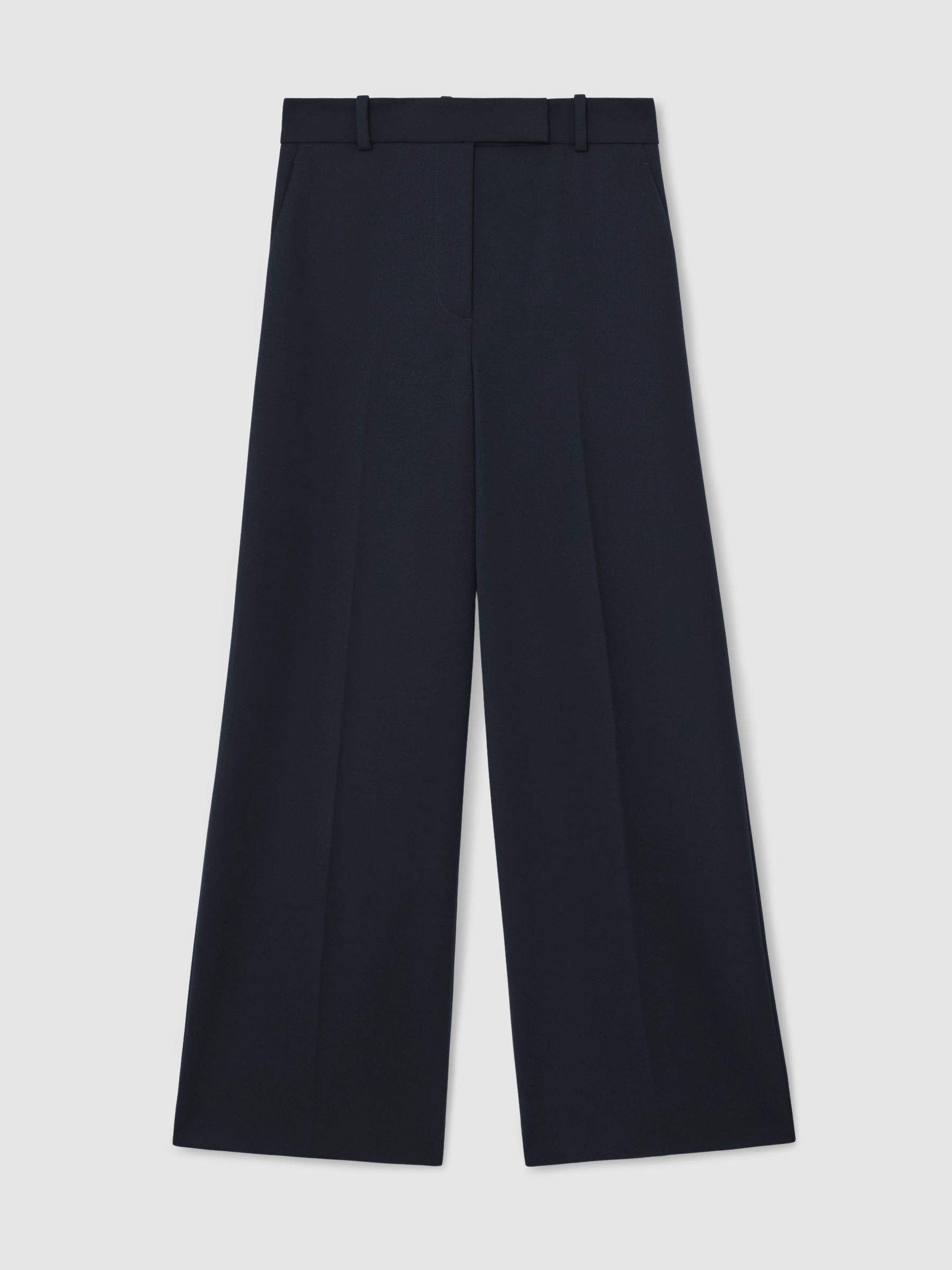 Tall Wide-Leg Suit Trousers in Navy - Image 2 of 8