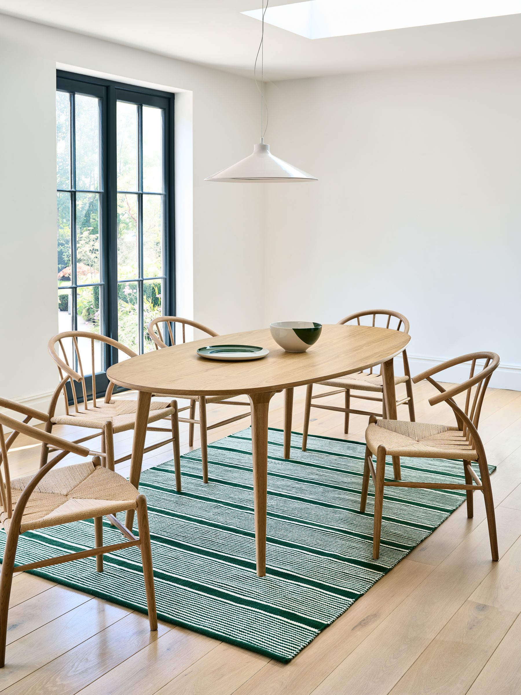 Jasper Conran London Brown Oval 4 to 6 Seater Bray Oak Dining Table - Image 1 of 6