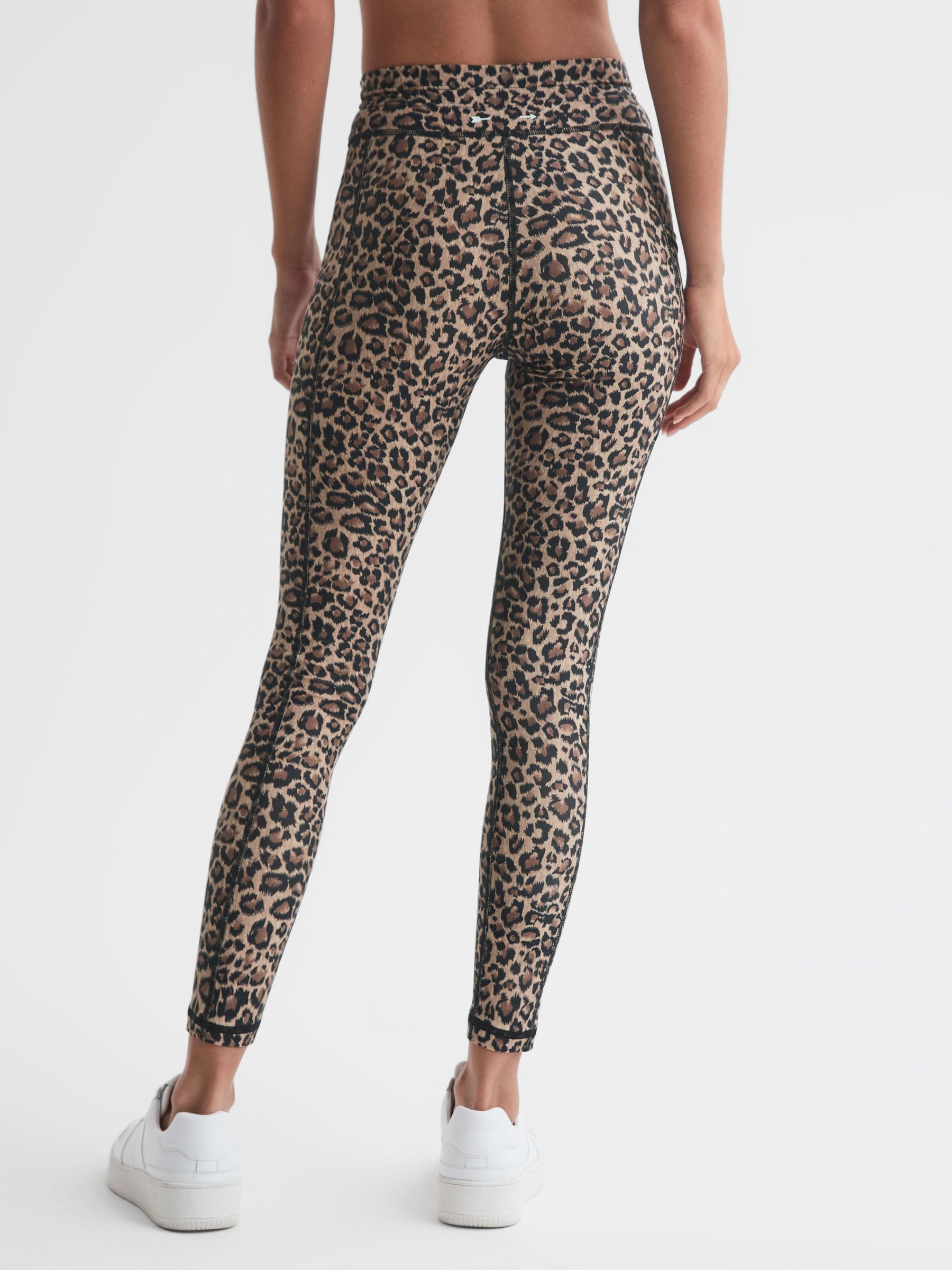 The Upside Animal Print Drawstring Leggings in Animal - Image 5 of 5