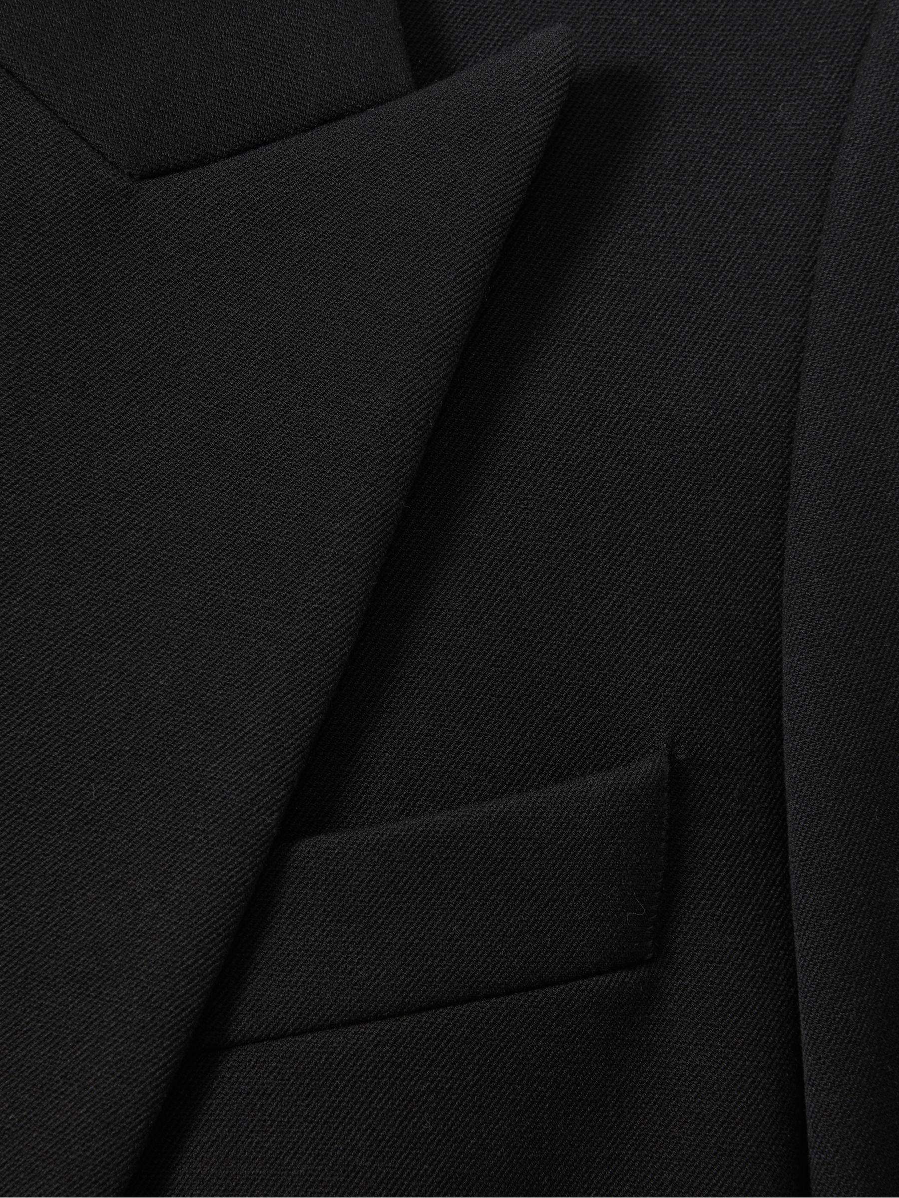 Tall Tailored Single Breasted Suit Blazer in Black - Image 6 of 7