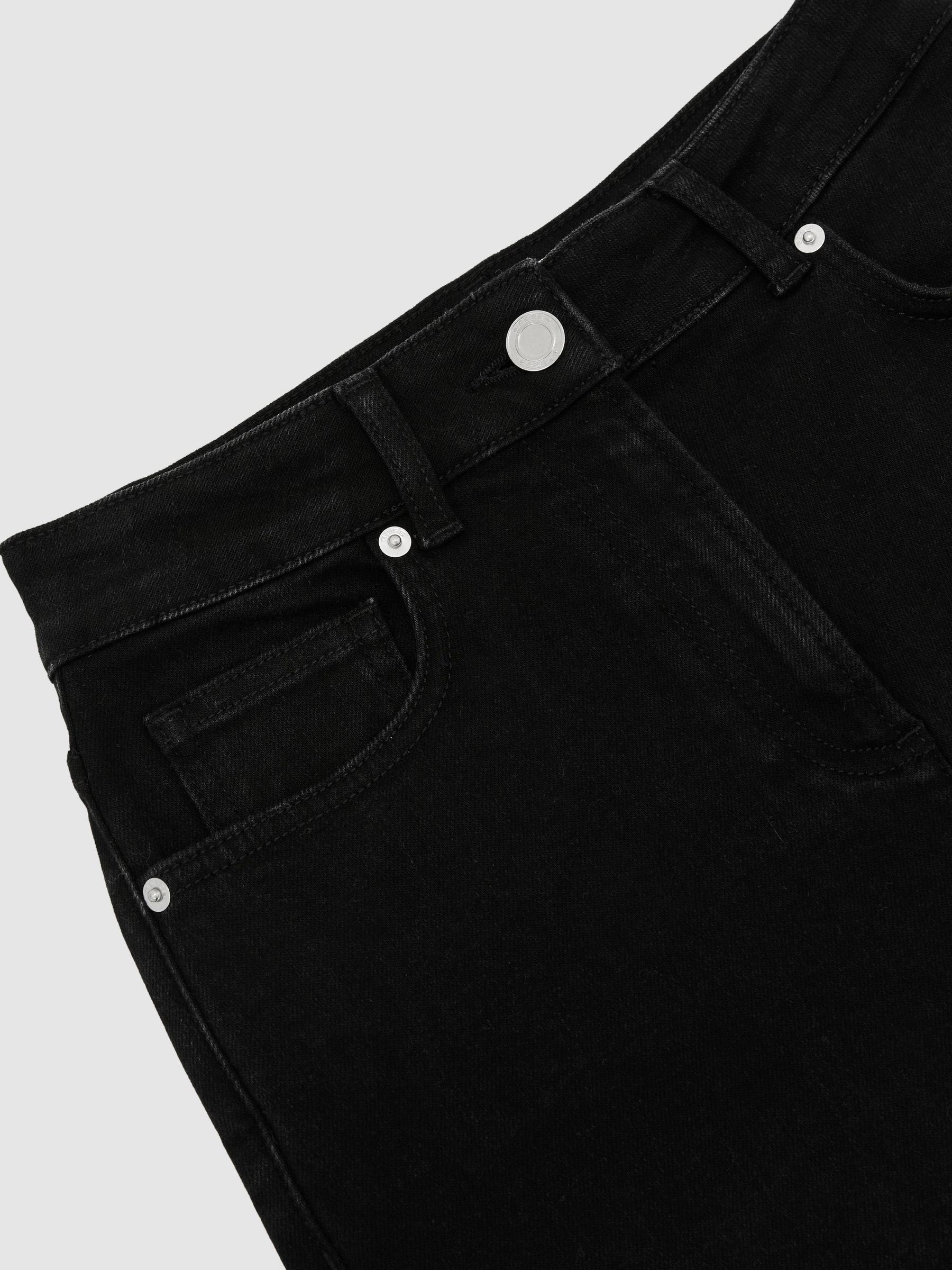Slim-Leg Mid-Rise Jeans in Black - Image 6 of 7