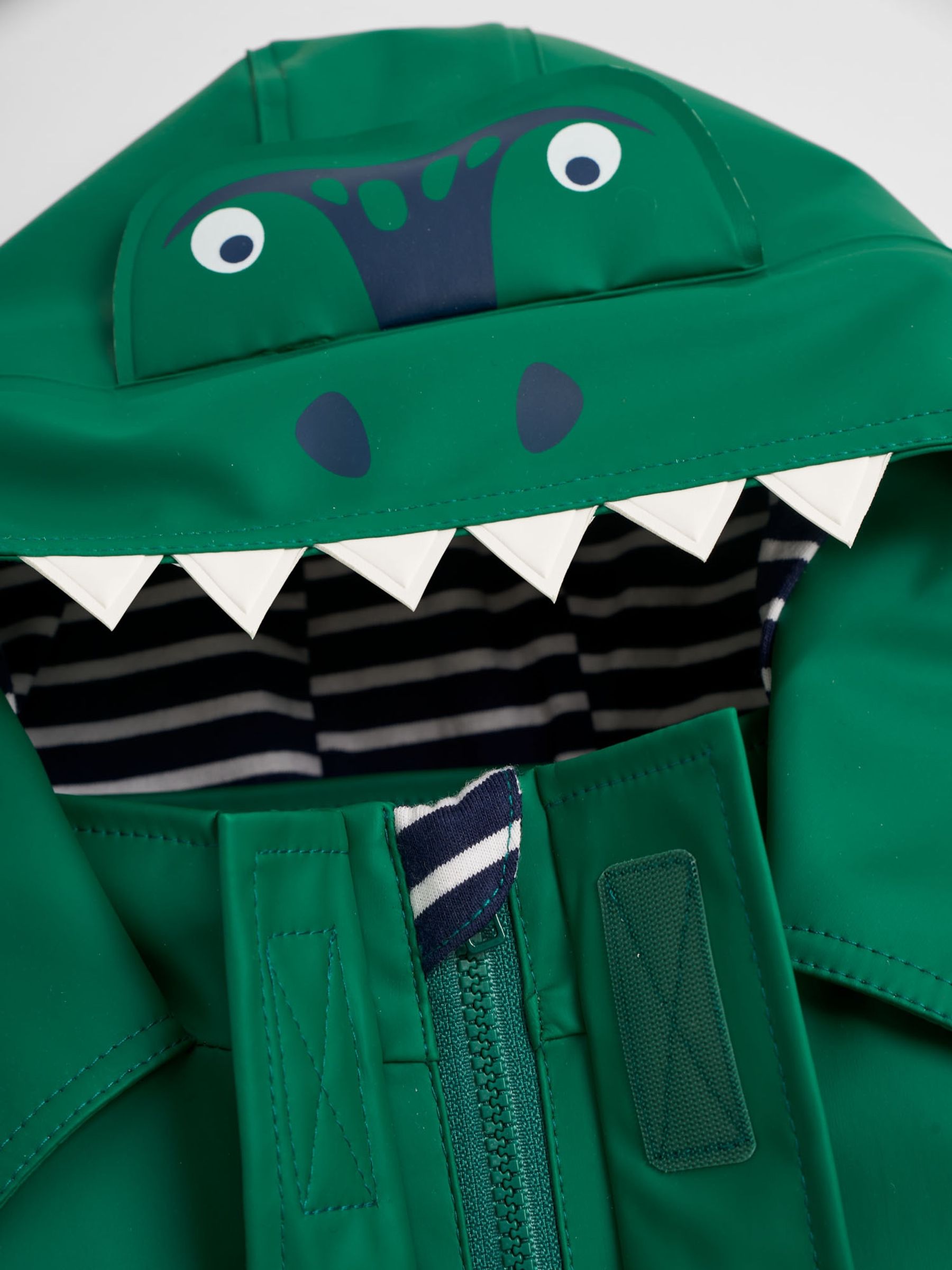 Green Boys' Dinosaur Waterproof Jacket - Image 7 of 11