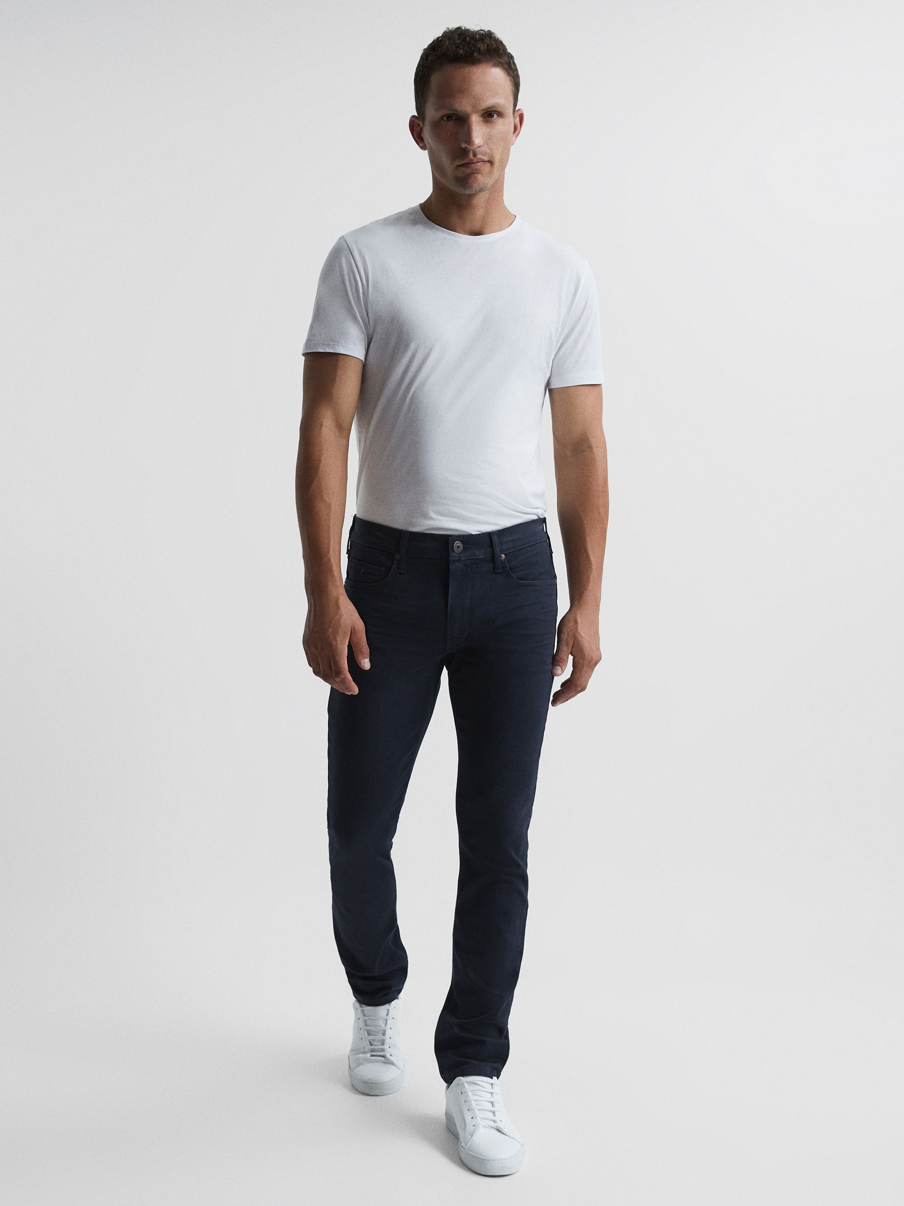 Paige High Stretch Skinny Jeans in Kirk - Image 3 of 7