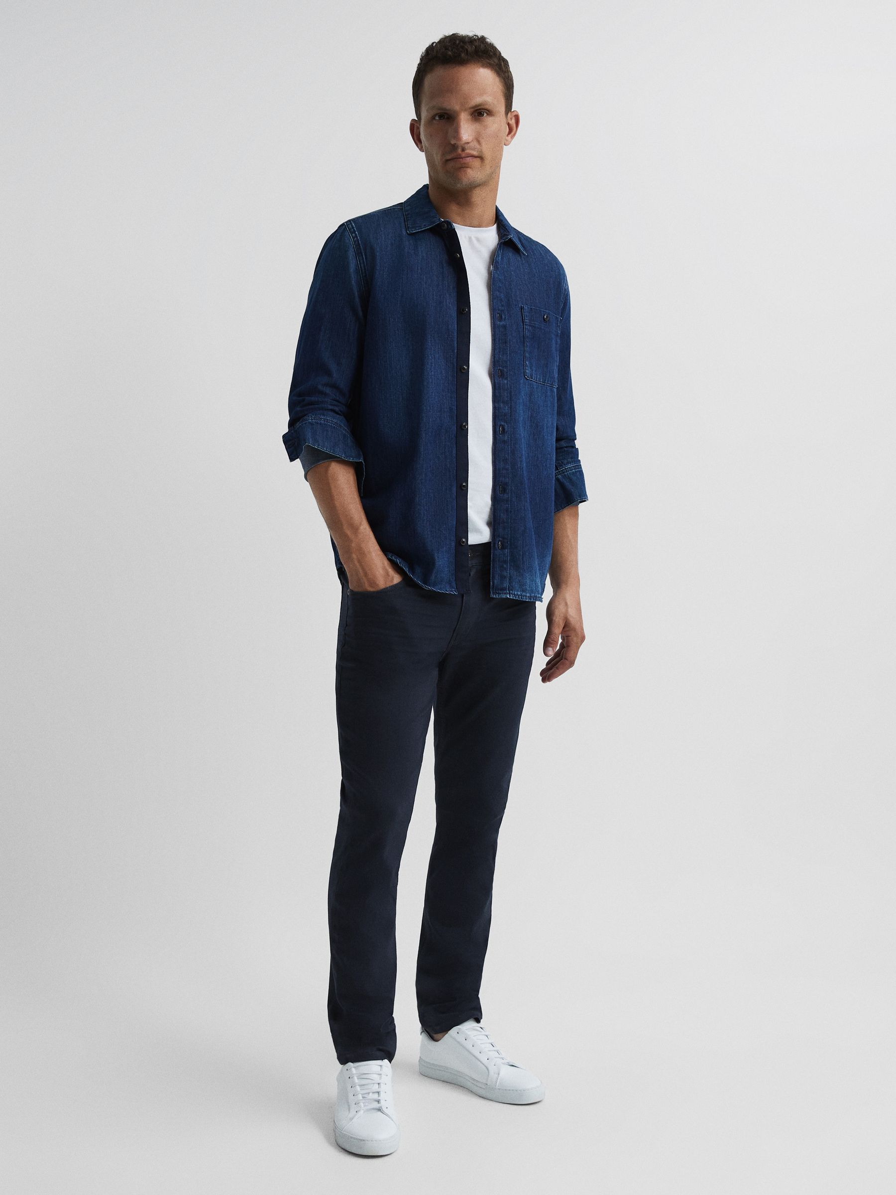 Paige High Stretch Skinny Jeans in Kirk - Image 7 of 7