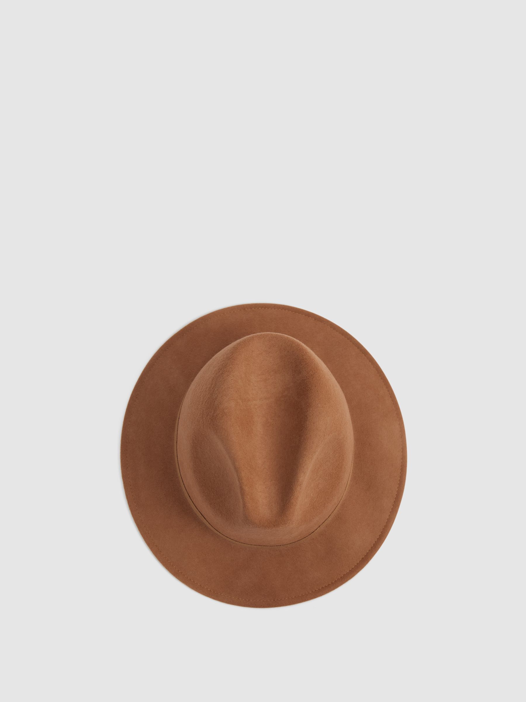 Wool Trilby Hat in Camel - Image 5 of 5