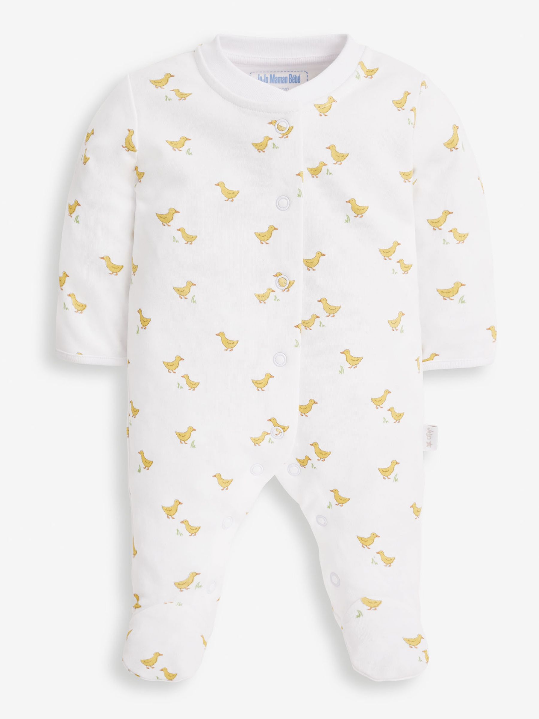 Yellow Duck 2-Piece Baby Sleepsuit & Velour Jacket Set - Image 2 of 6