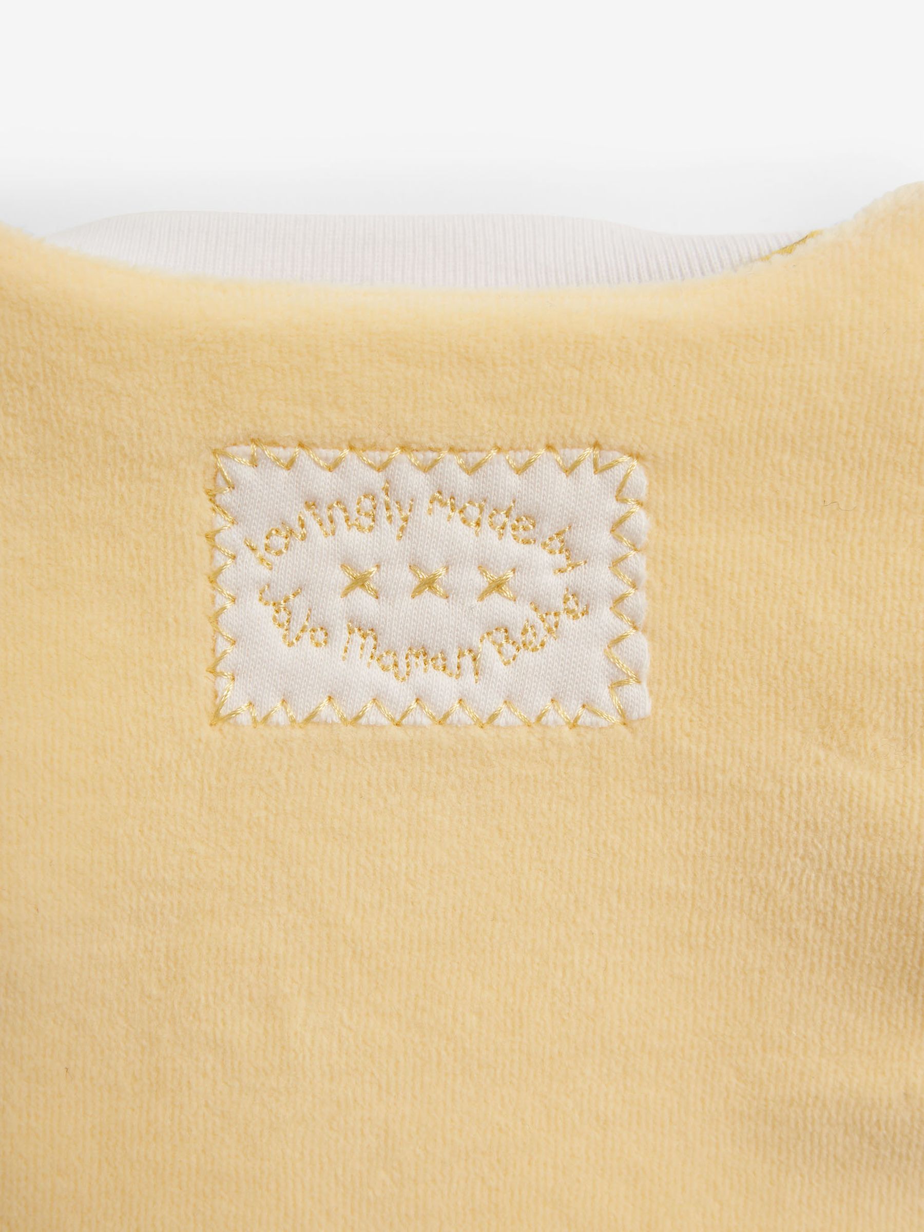 Yellow Duck 2-Piece Baby Sleepsuit & Velour Jacket Set - Image 6 of 6