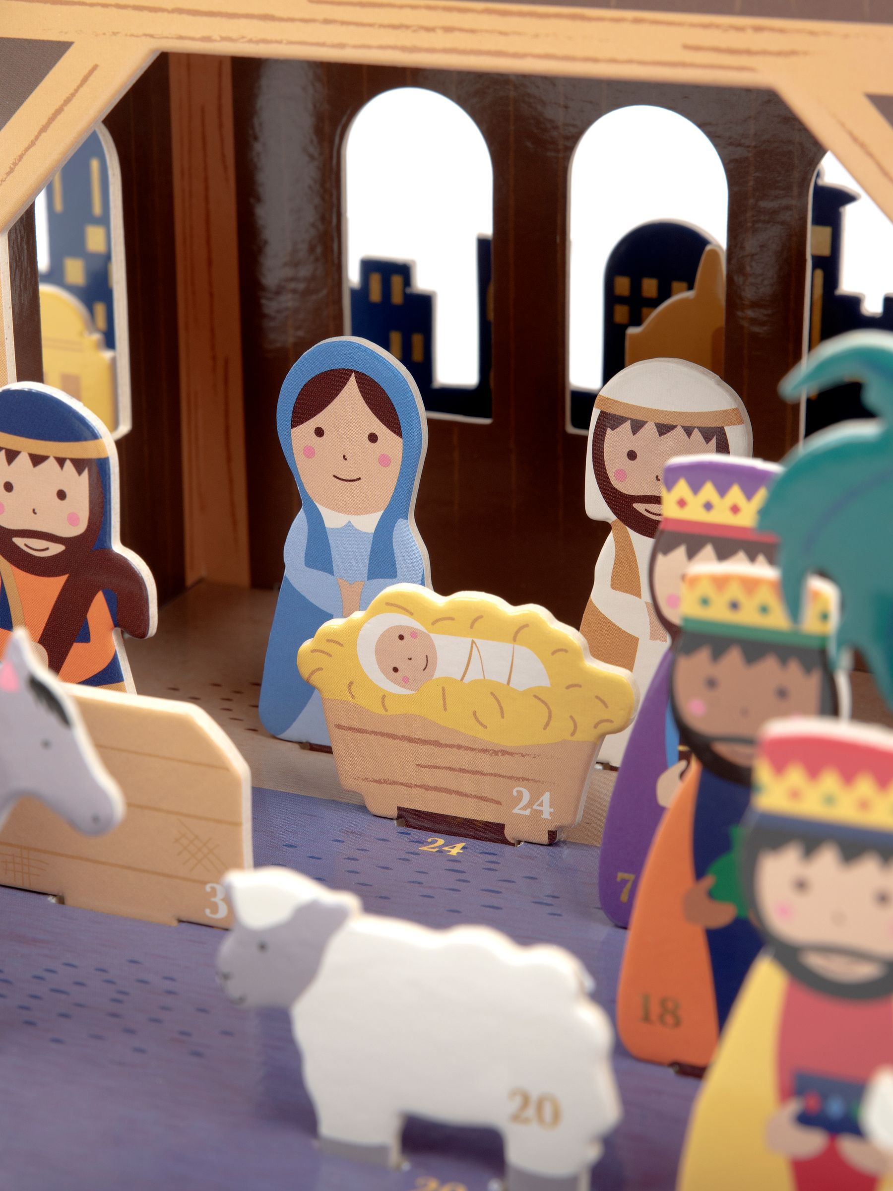 Pop Out Nativity Advent Scene in Multi - Image 3 of 8