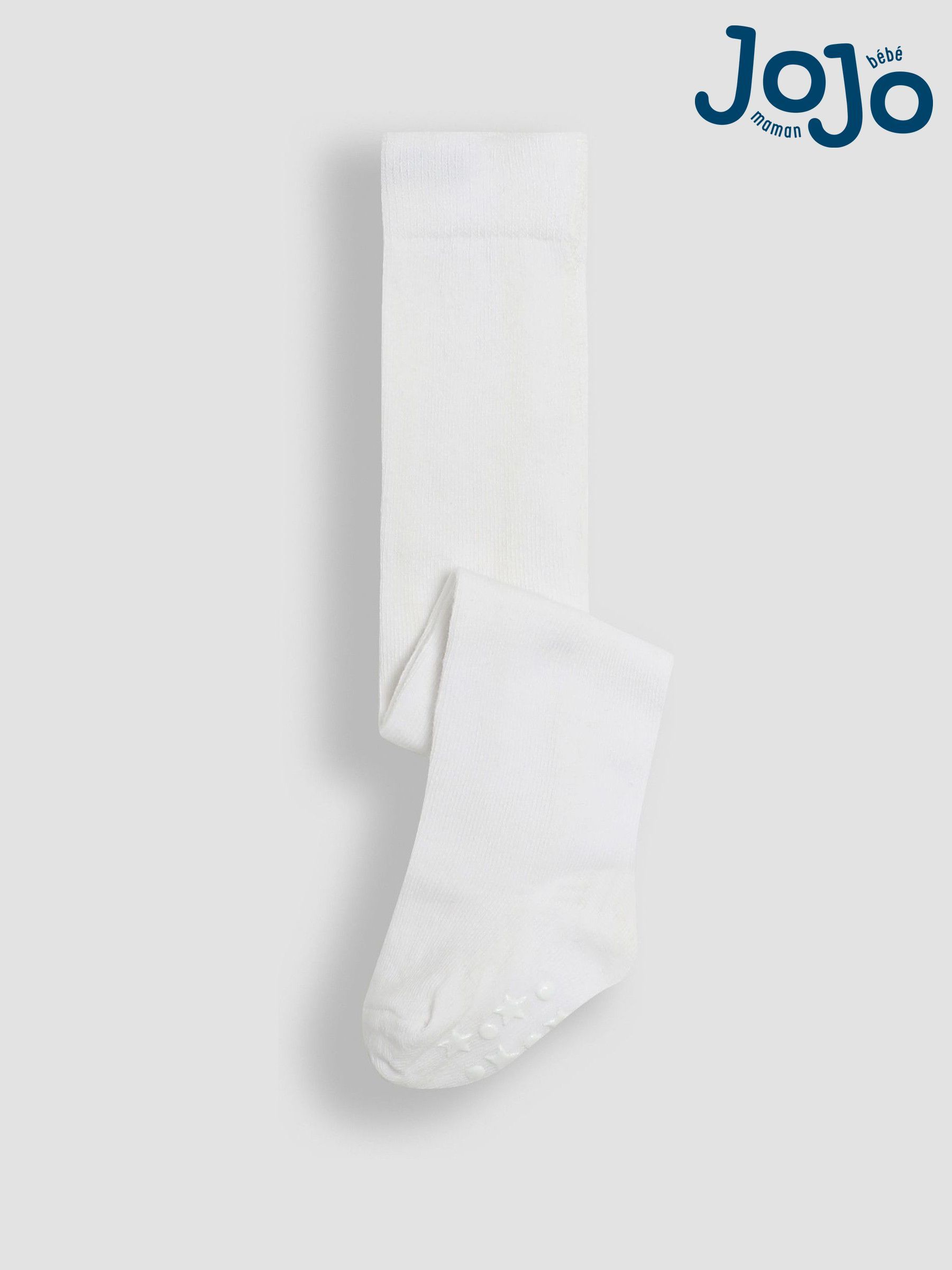 White Cotton Rich Plain Tights - Image 5 of 5