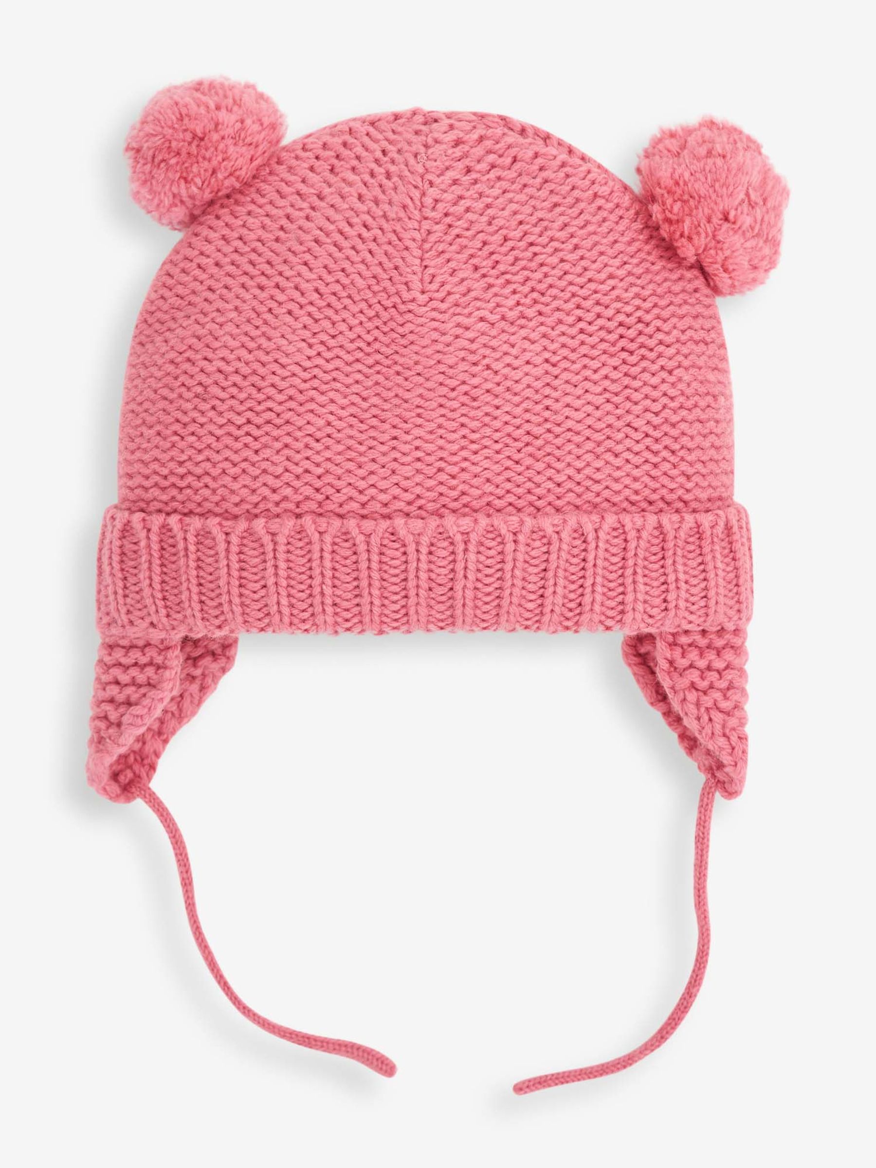 Pink Cosy Pom Pom Hat - Image 2 of 5