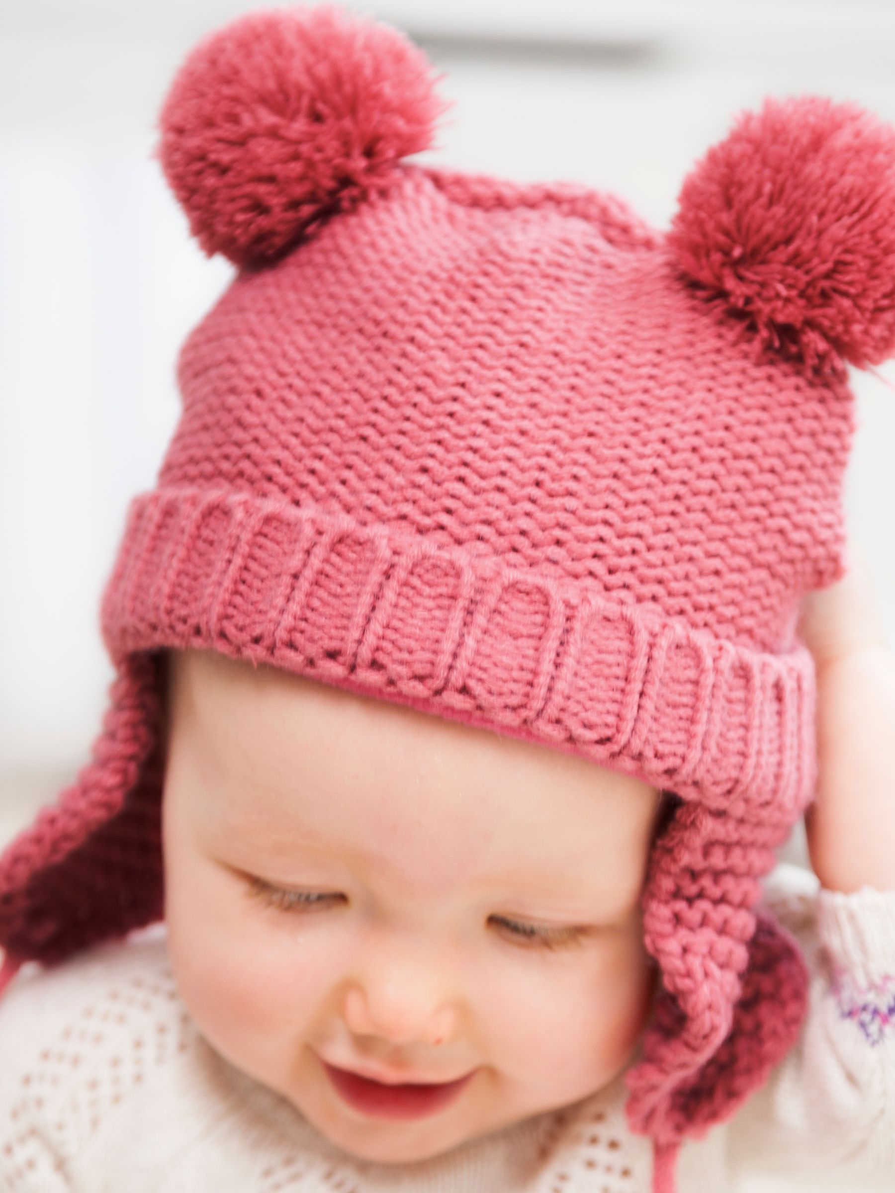 Pink Cosy Pom Pom Hat - Image 5 of 5