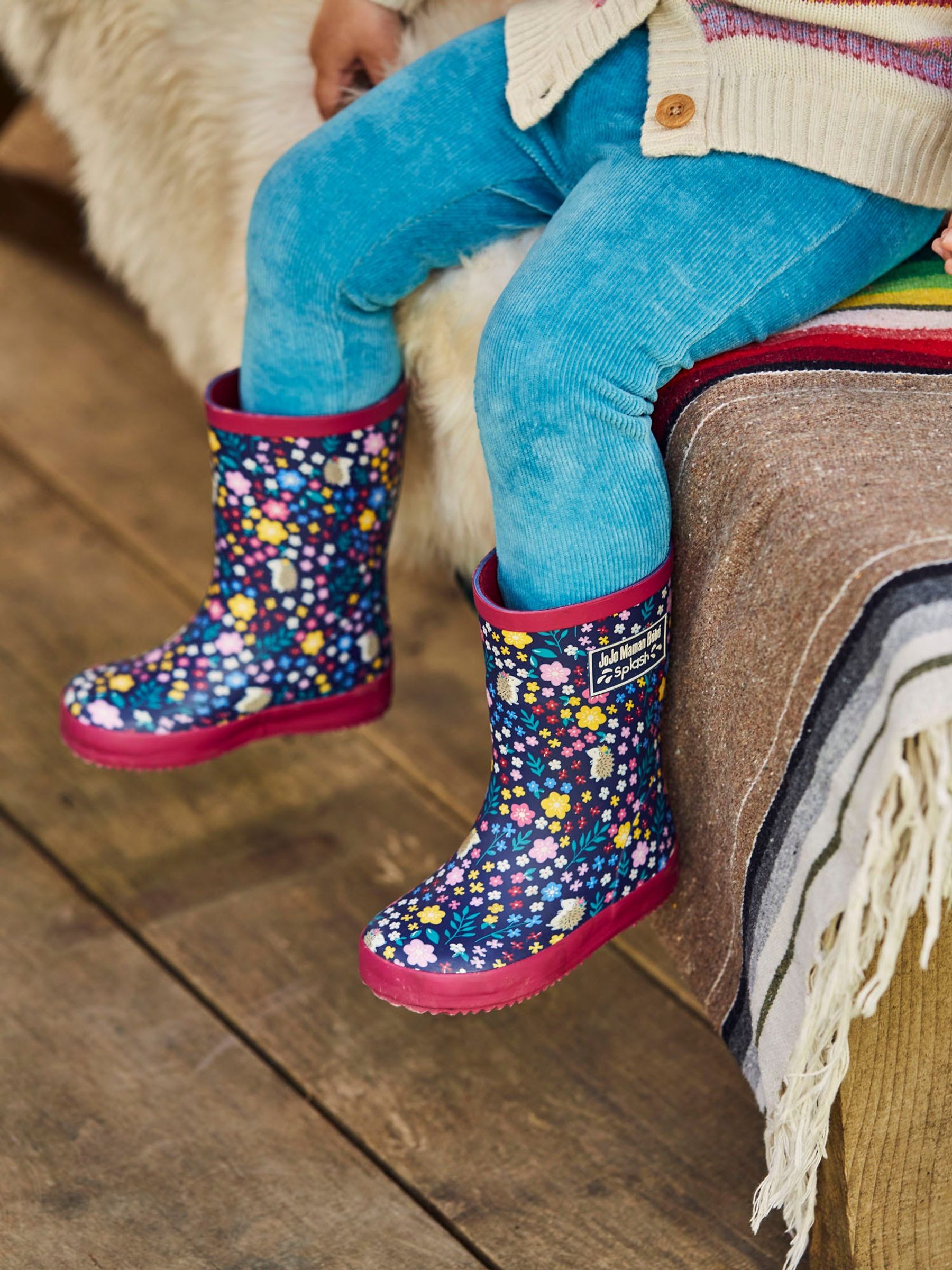 Navy Blue Woodland Wellies - Image 2 of 2