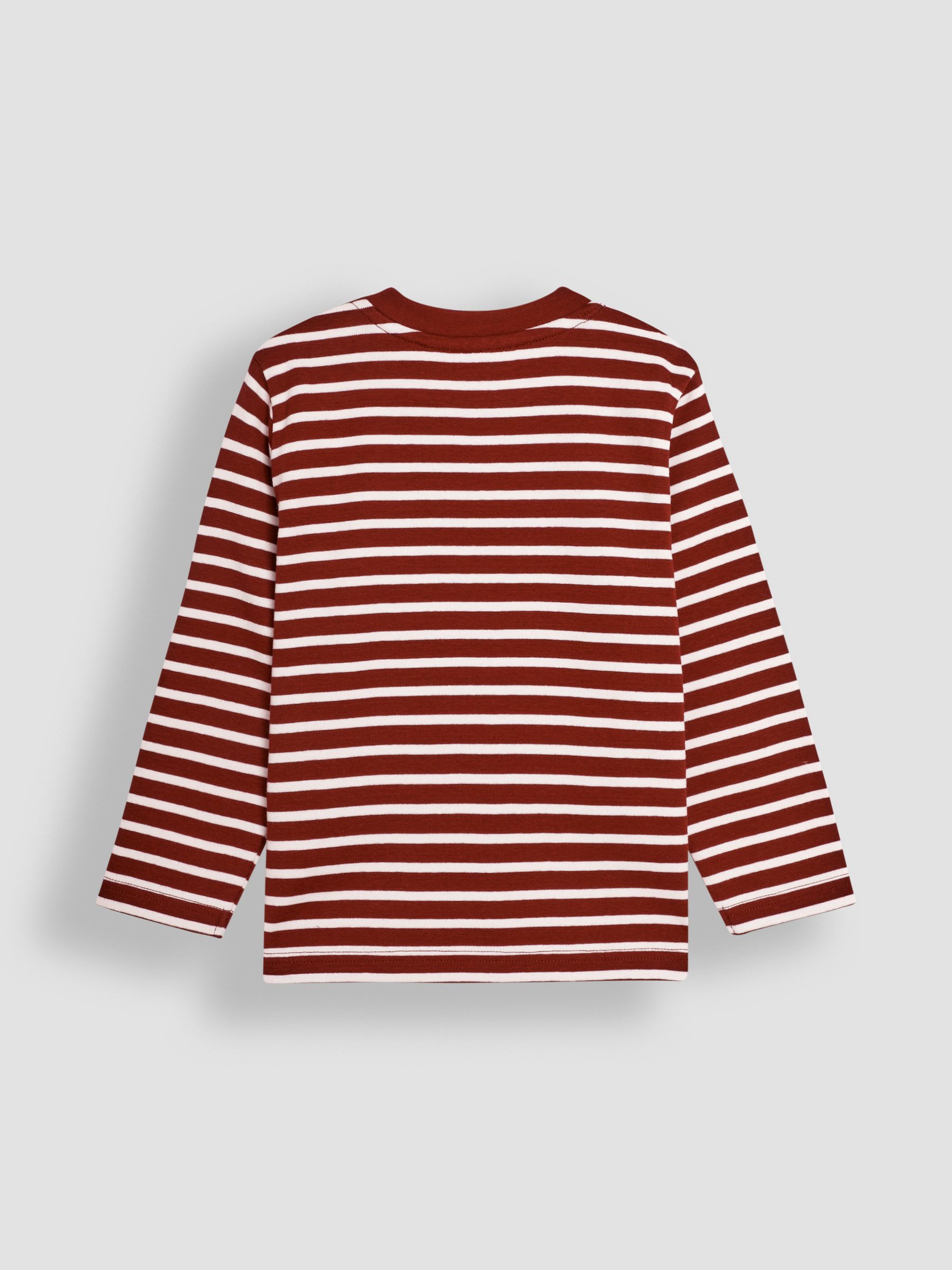 Burgundy Red Breton Long Sleeved Top - Image 2 of 3