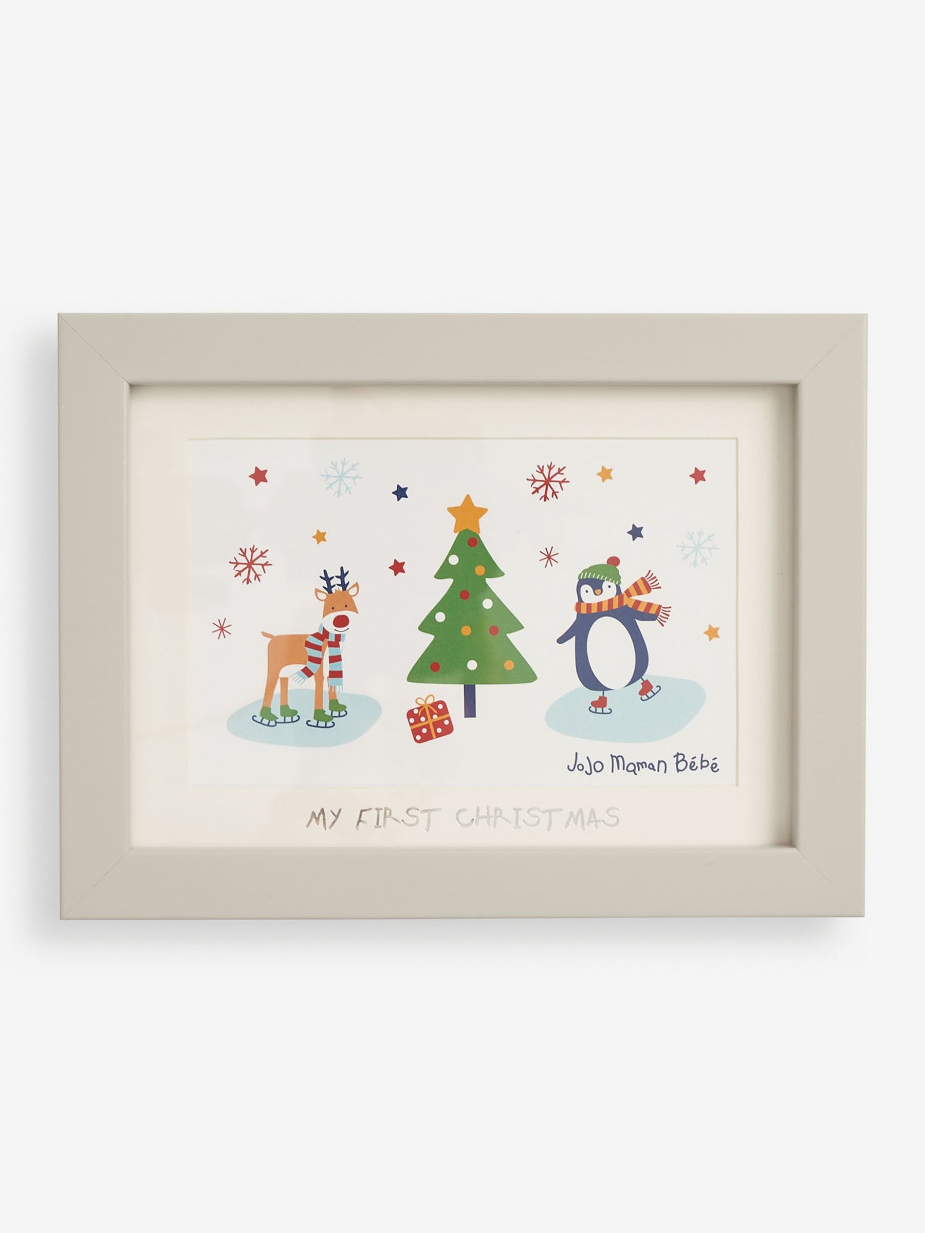 My First Christmas Photo Frame in Grey - Image 1 of 2