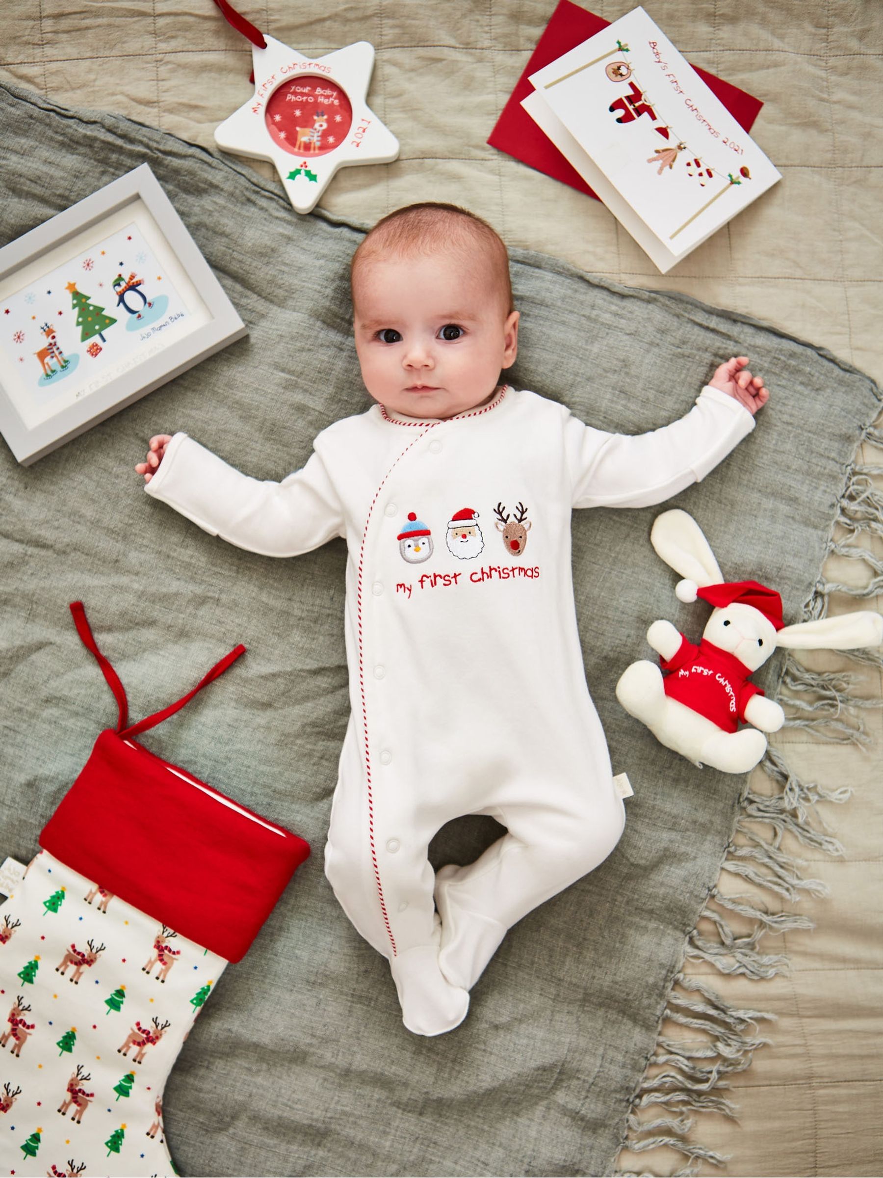 My First Christmas Photo Frame in Grey - Image 2 of 2