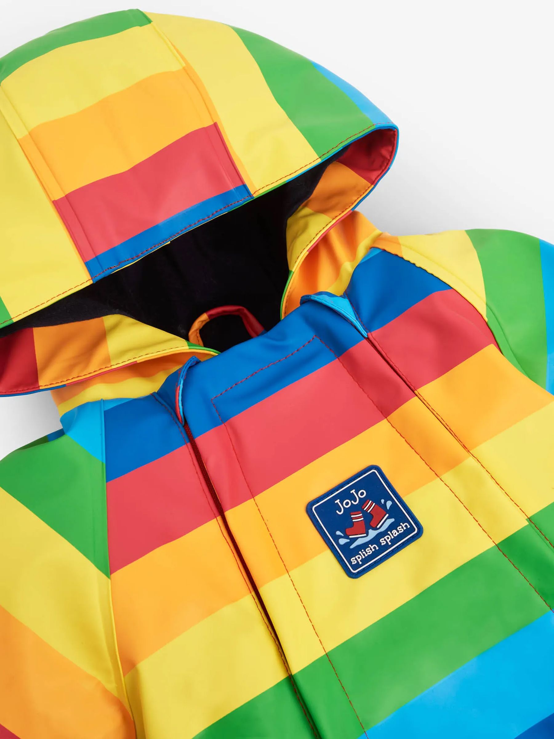Multi Rainbow Lined Waterproof Puddle Suit - Image 5 of 7