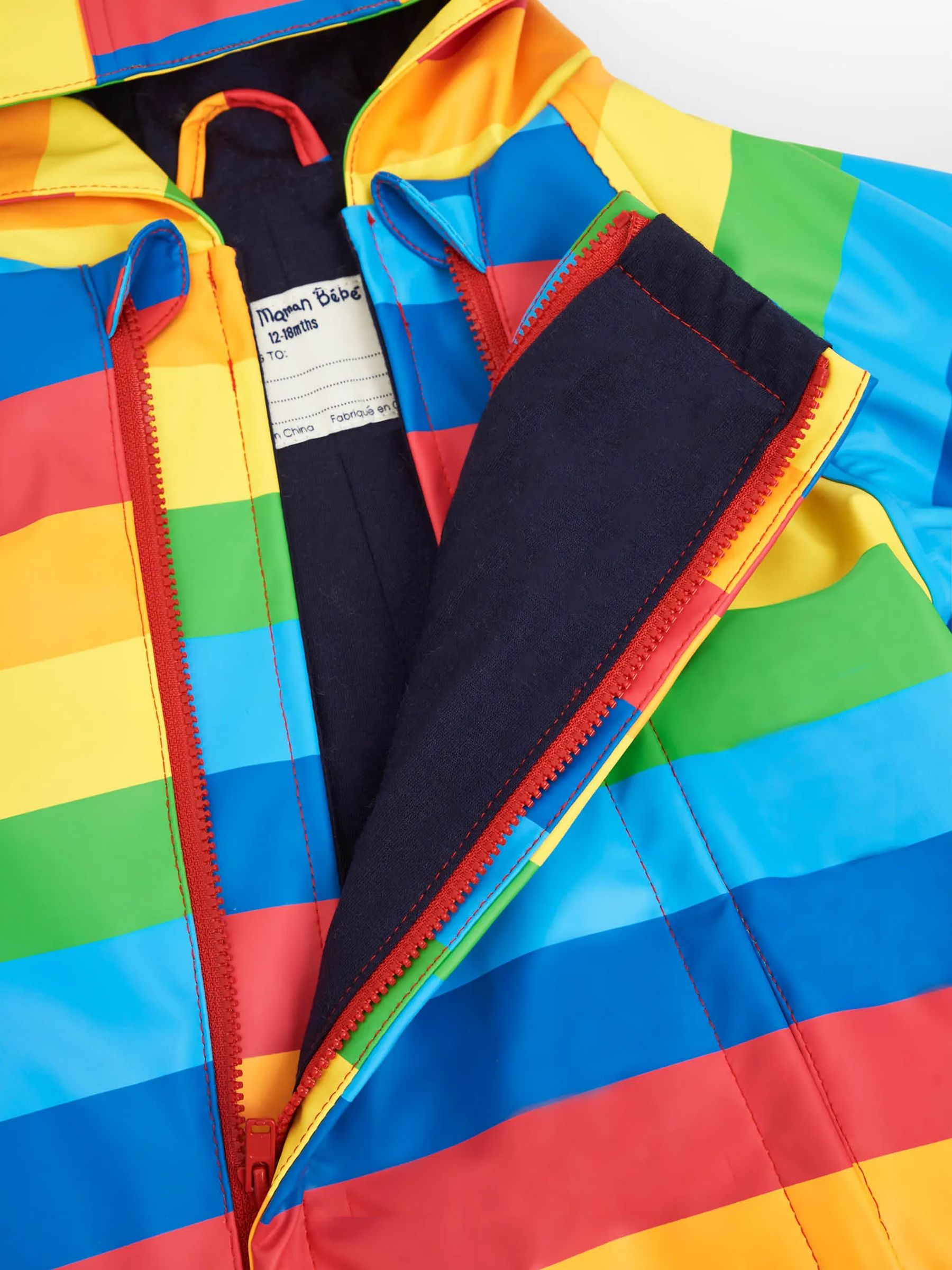 Multi Rainbow Lined Waterproof Puddle Suit - Image 6 of 7