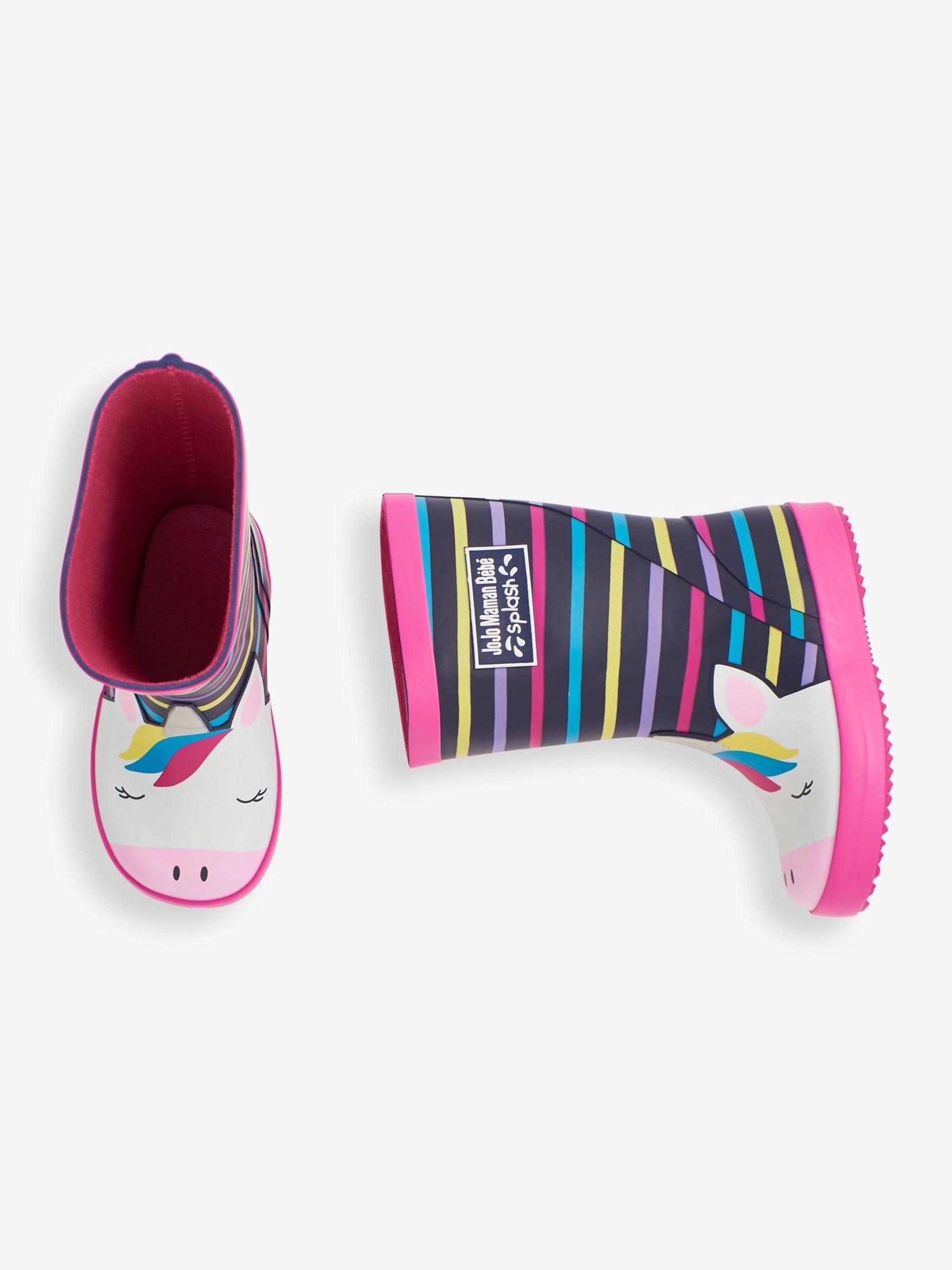 Fuchsia Pink Unicorn Wellies - Image 3 of 8