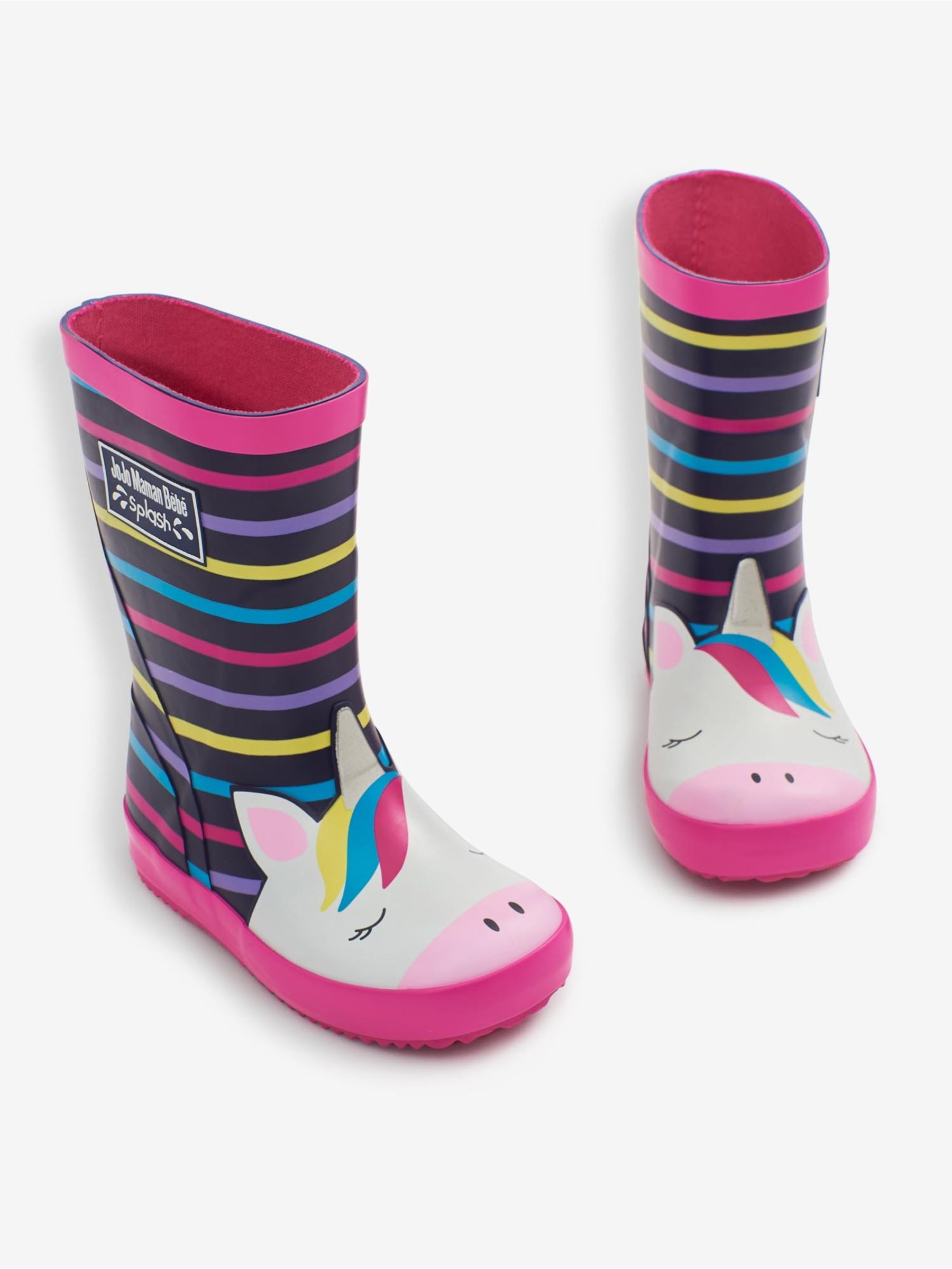 Fuchsia Pink Unicorn Wellies - Image 4 of 8