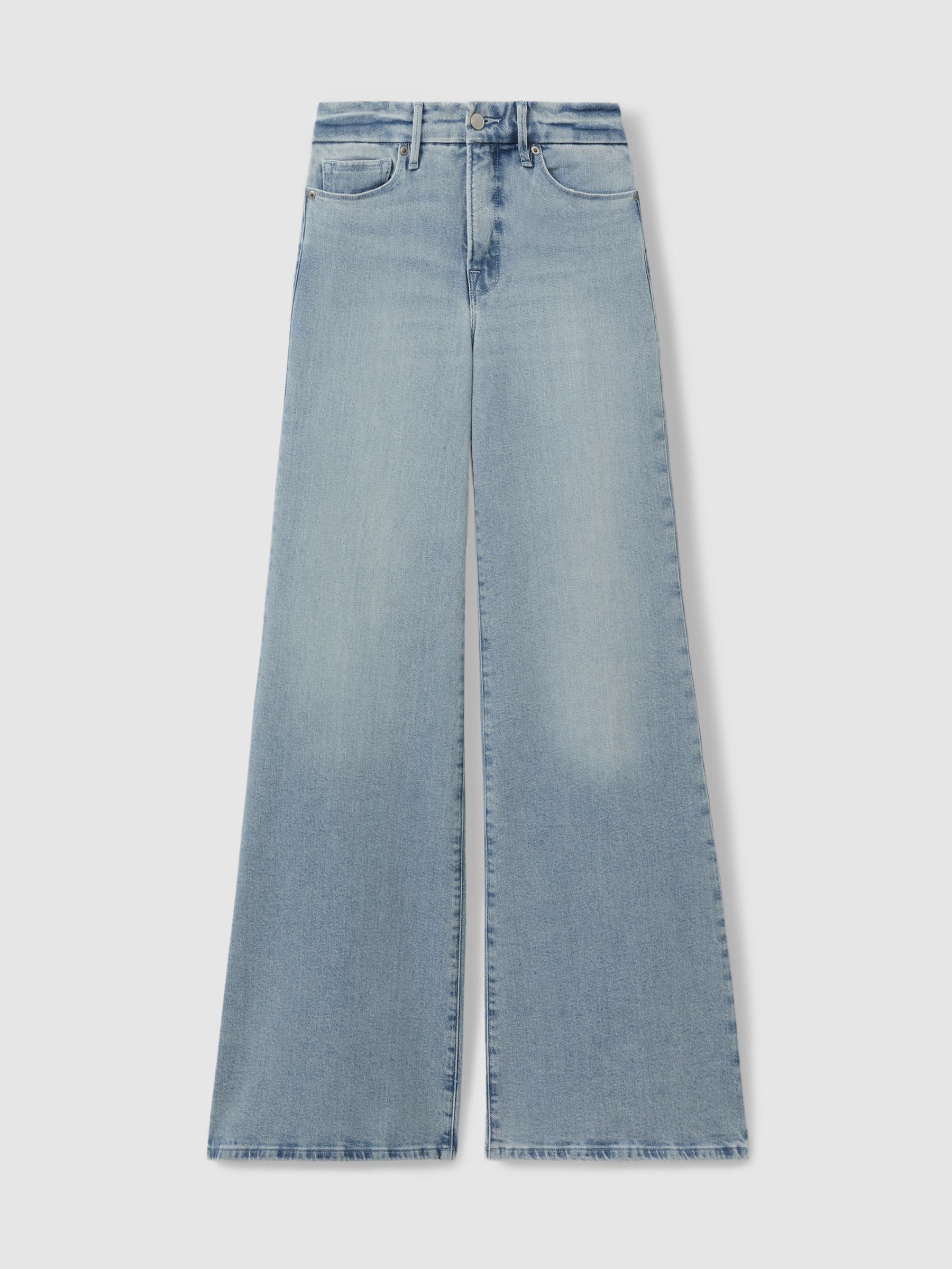 Good Waist Palazzo Pale Blue Palazzo Jeans - Image 1 of 6
