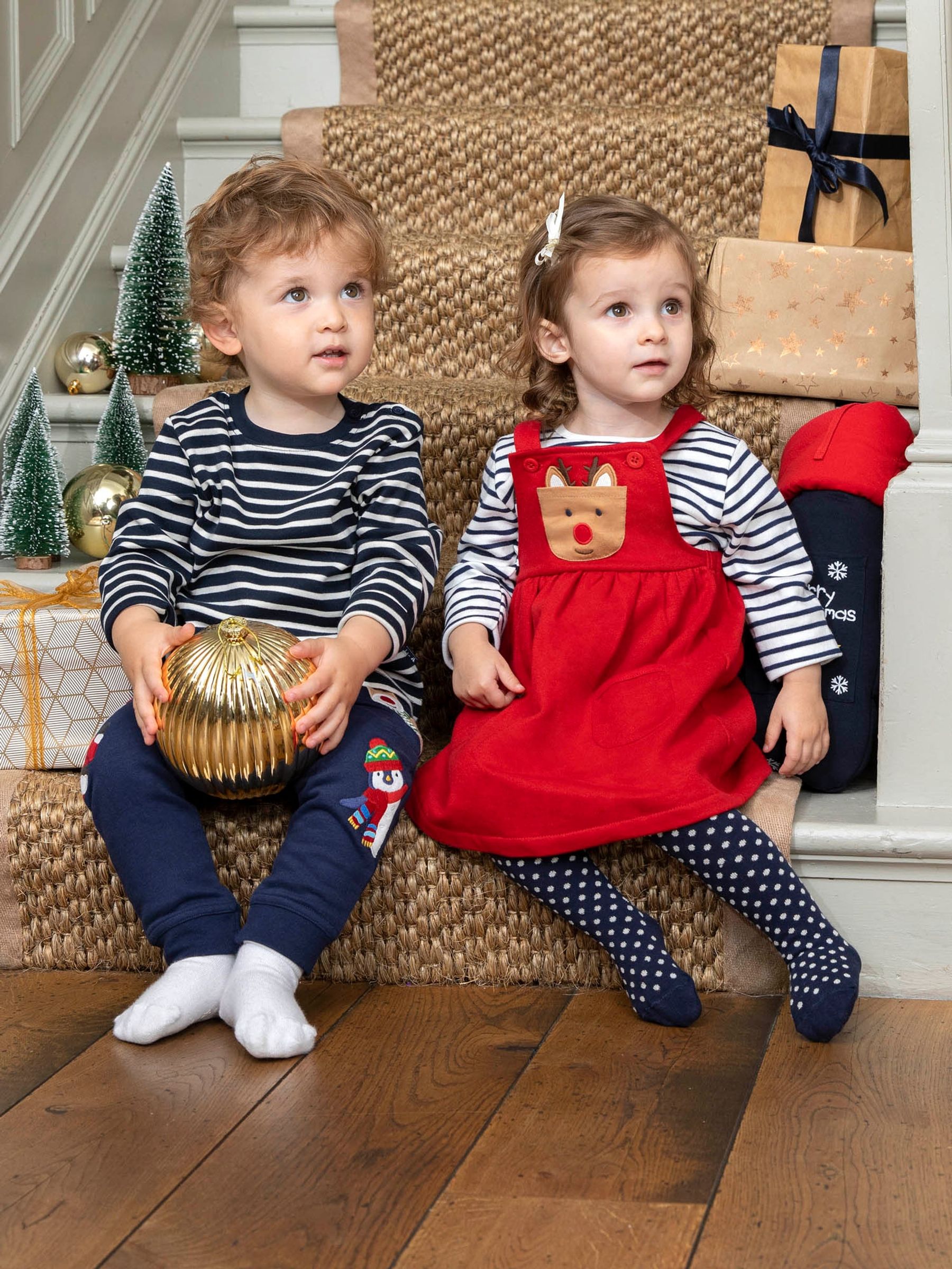 Christmas Appliqué Joggers in Navy - Image 4 of 7