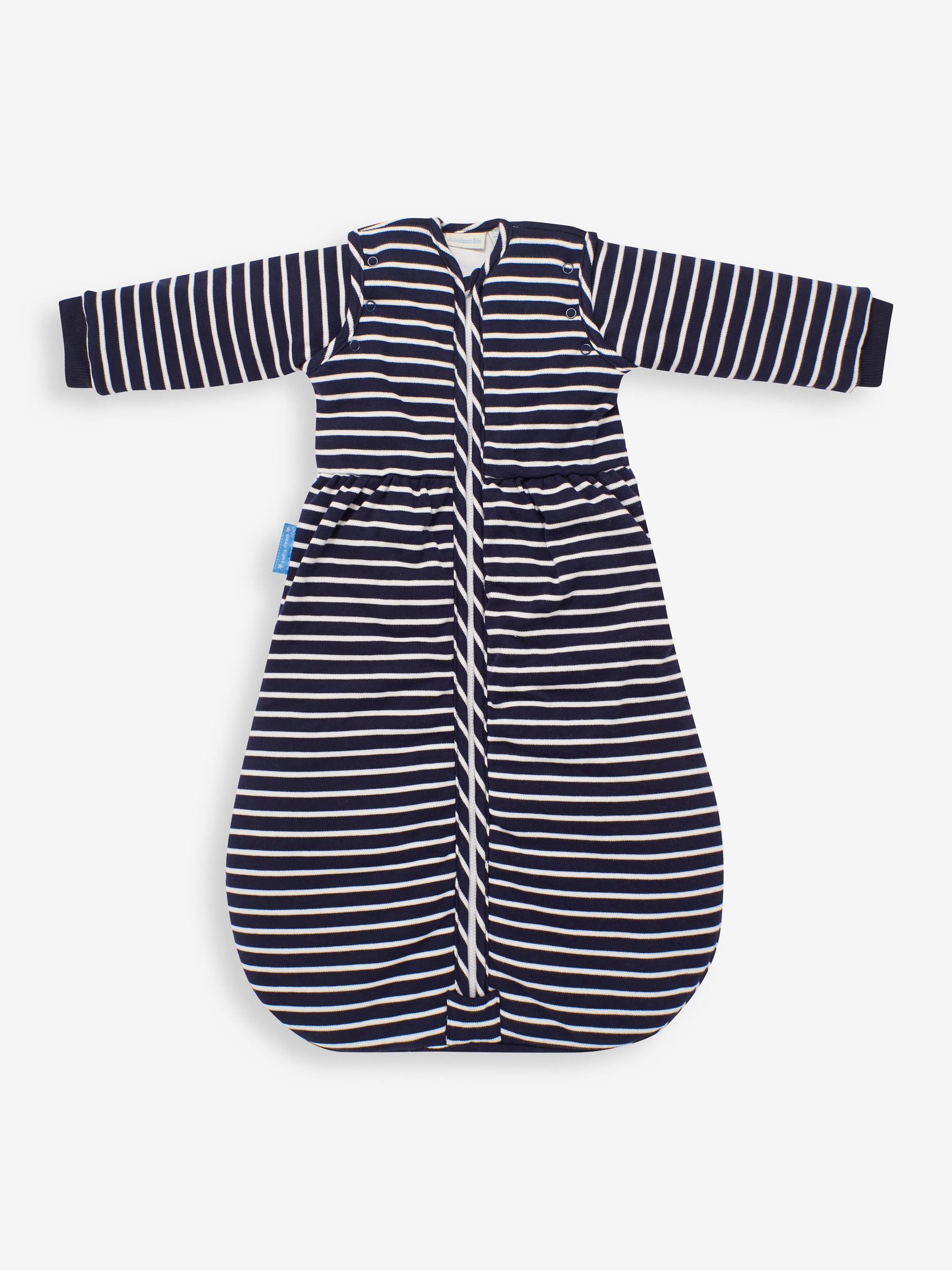 Stripe Cosy 3.5 Tog Baby Sleeping Bag in Navy - Image 1 of 4
