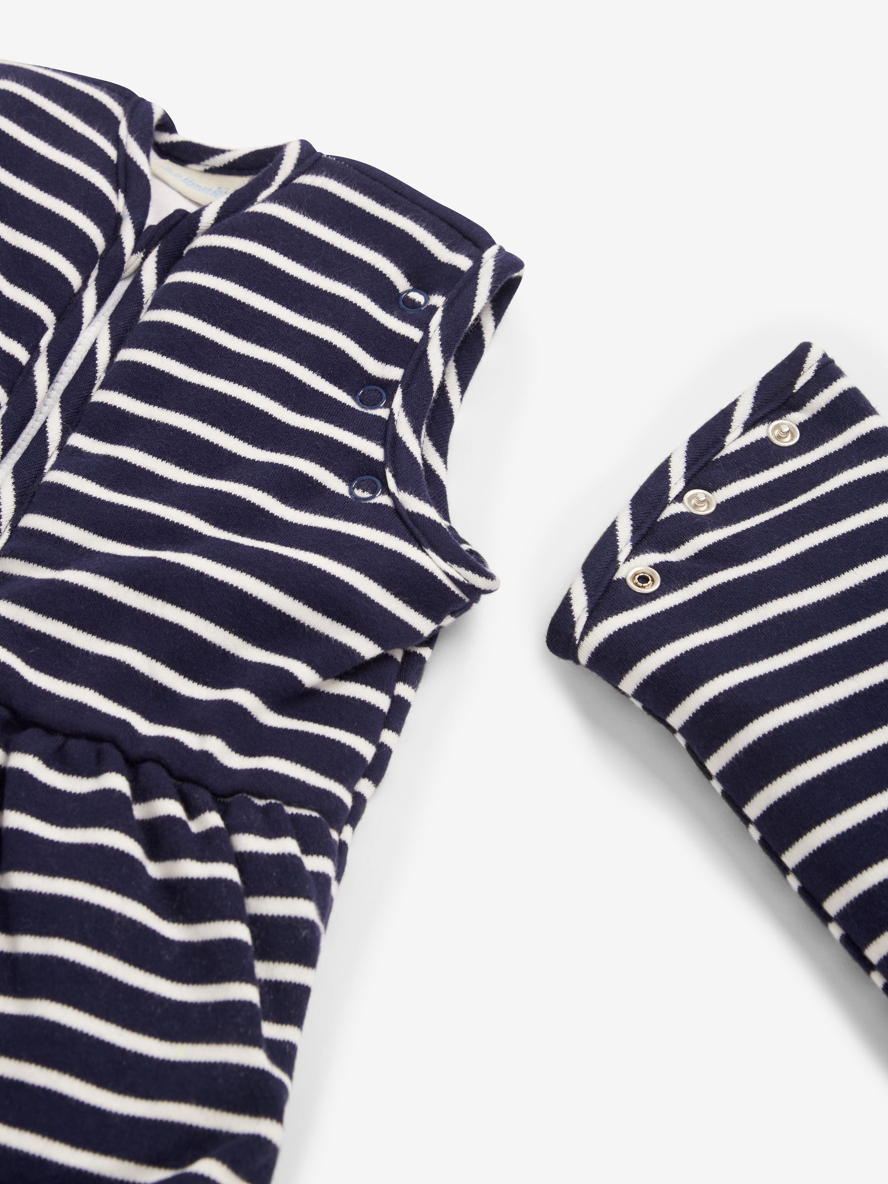 Stripe Cosy 3.5 Tog Baby Sleeping Bag in Navy - Image 3 of 4