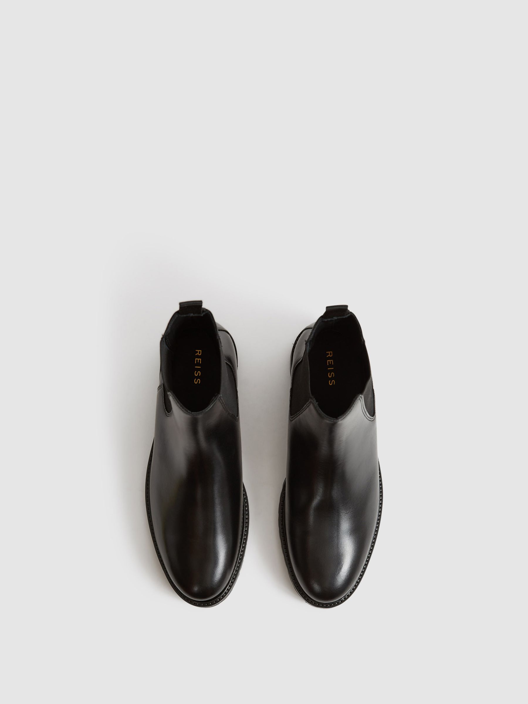 Leather Chelsea Boots in Black - Image 5 of 6