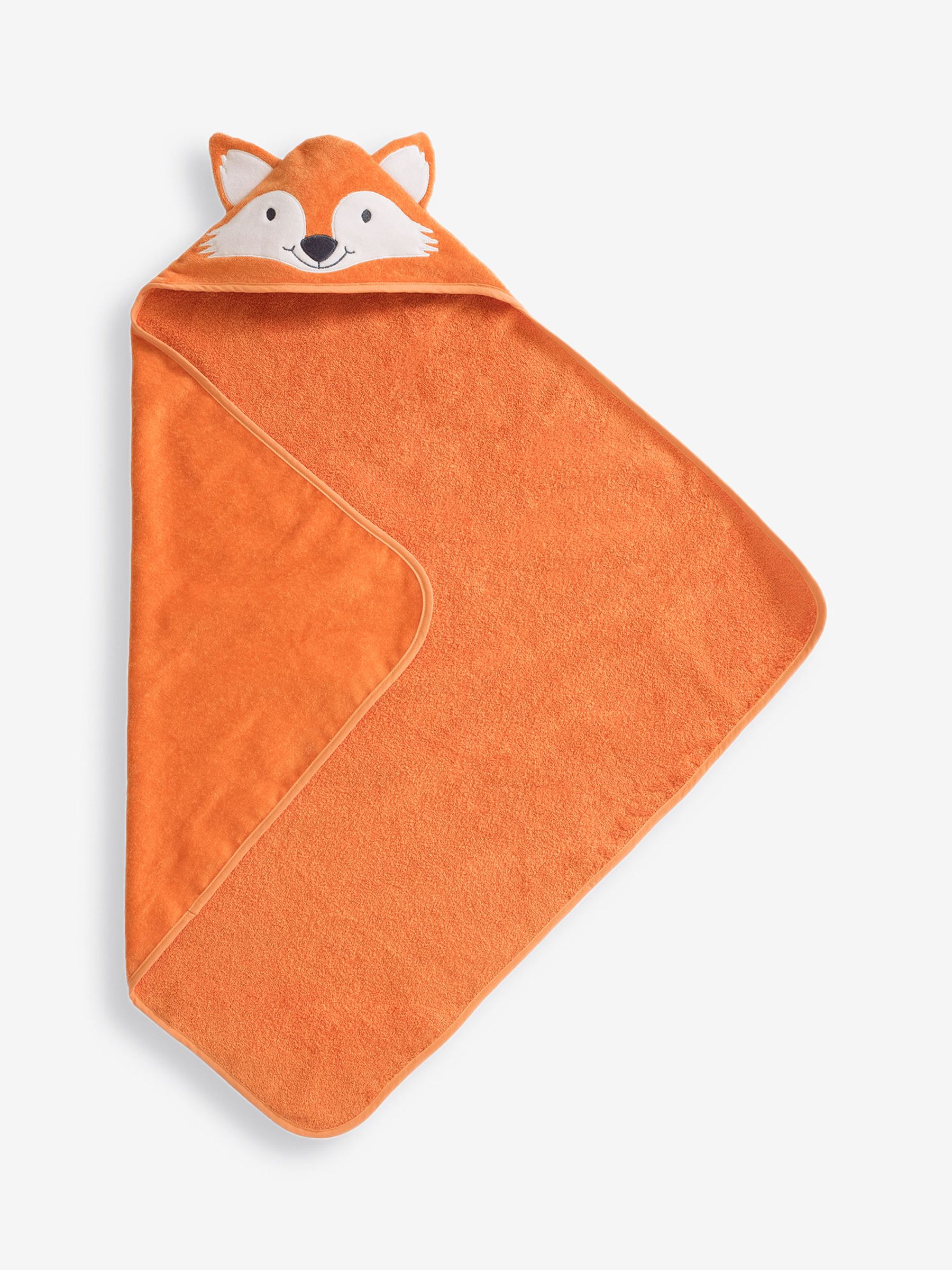 Fox Hooded Towel in Orange - Image 1 of 3