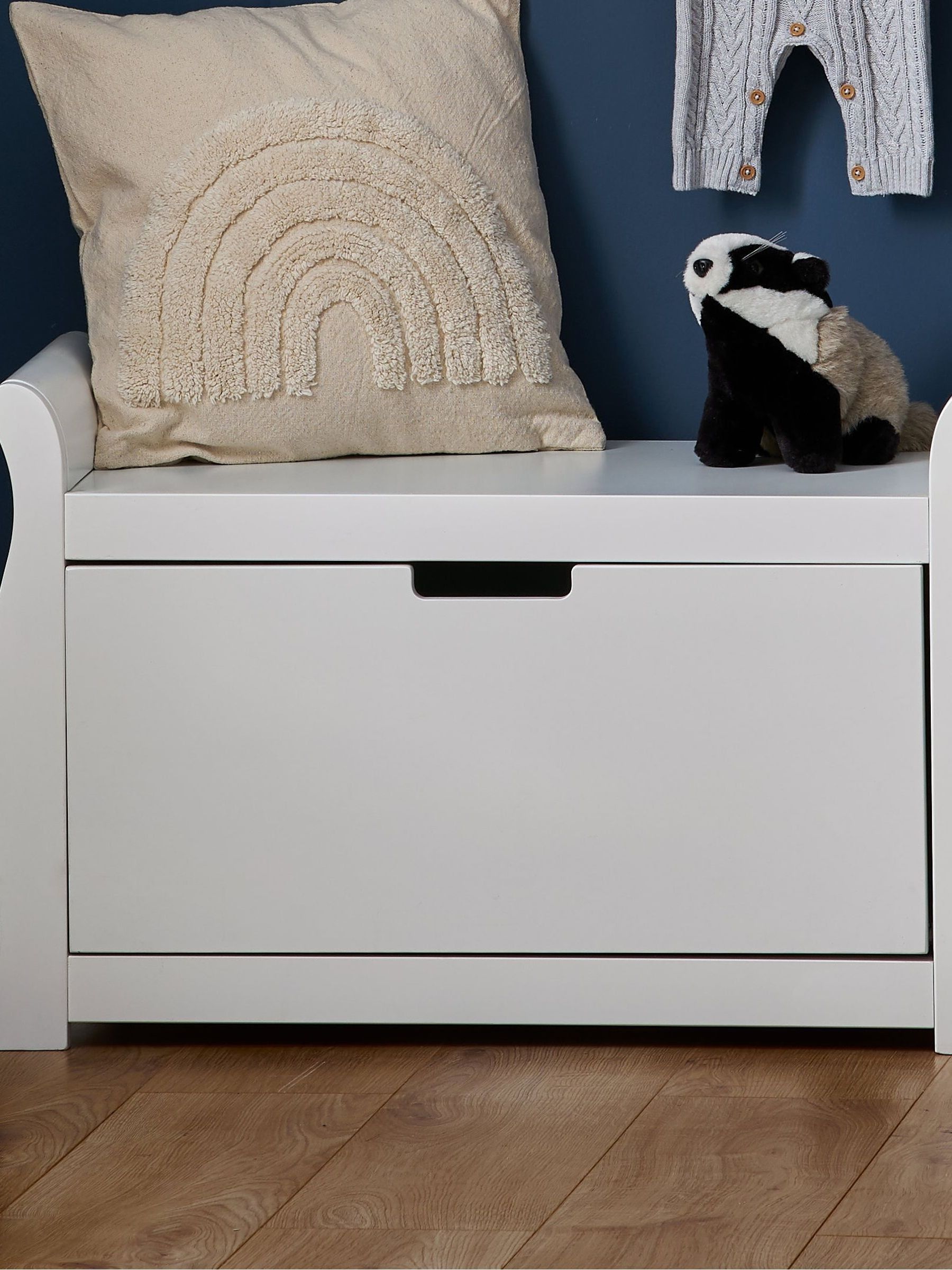 Obaby White Stamford Sleigh Toy Box - Image 1 of 3