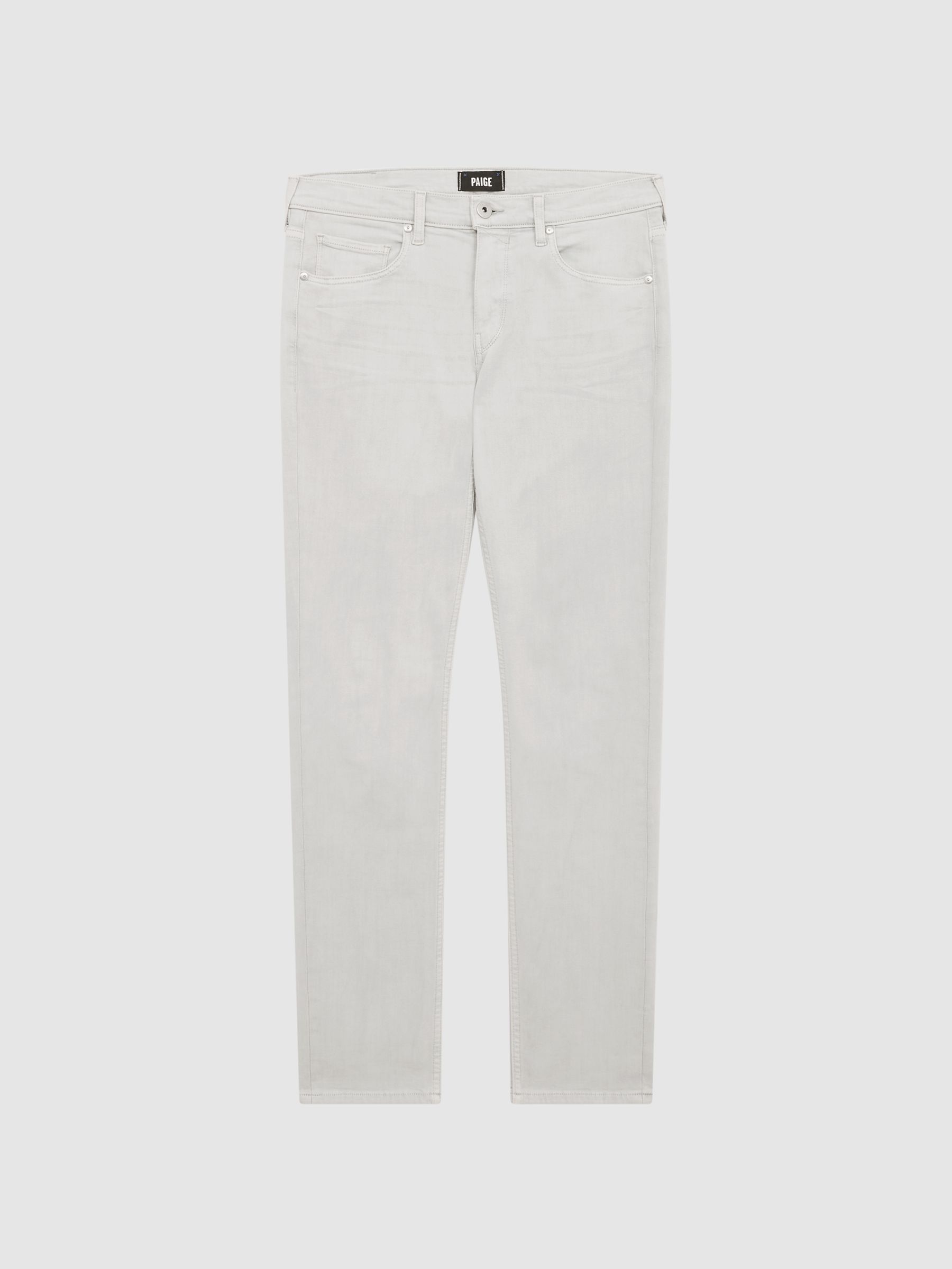 Paige High Stretch Slim Fit Jeans in Vintage Fossil Rock - Image 2 of 7