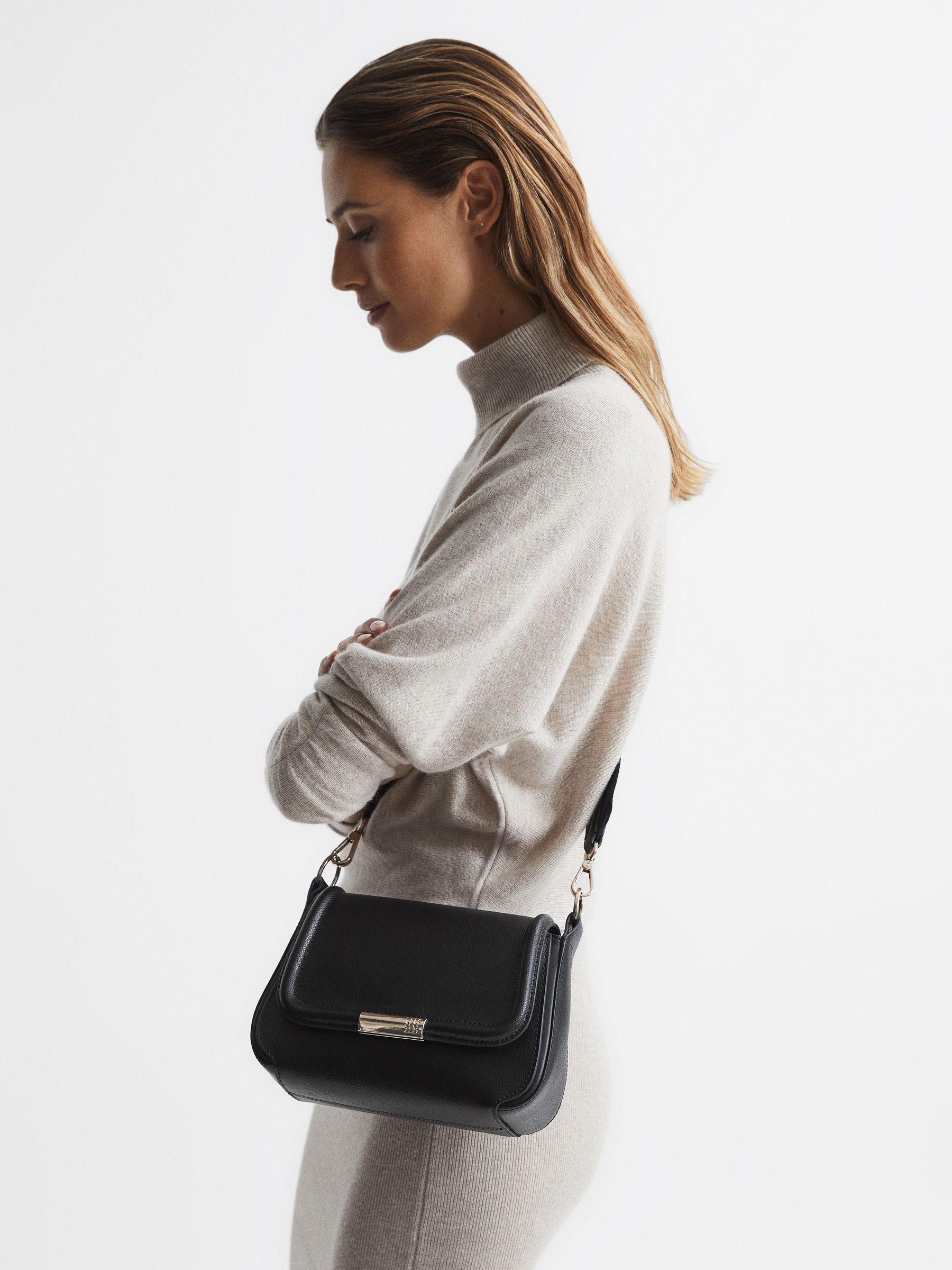 Saddle Camera Bag in Black - Image 2 of 7