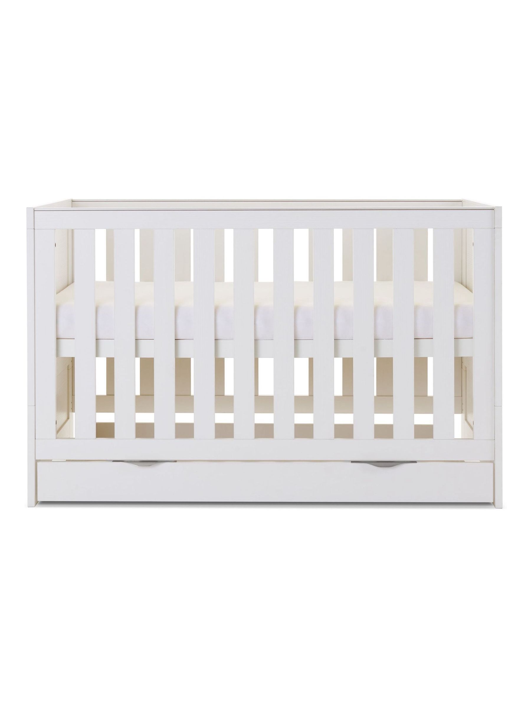 Obaby White Nika 140 x 70cm Under Drawer - Image 2 of 2