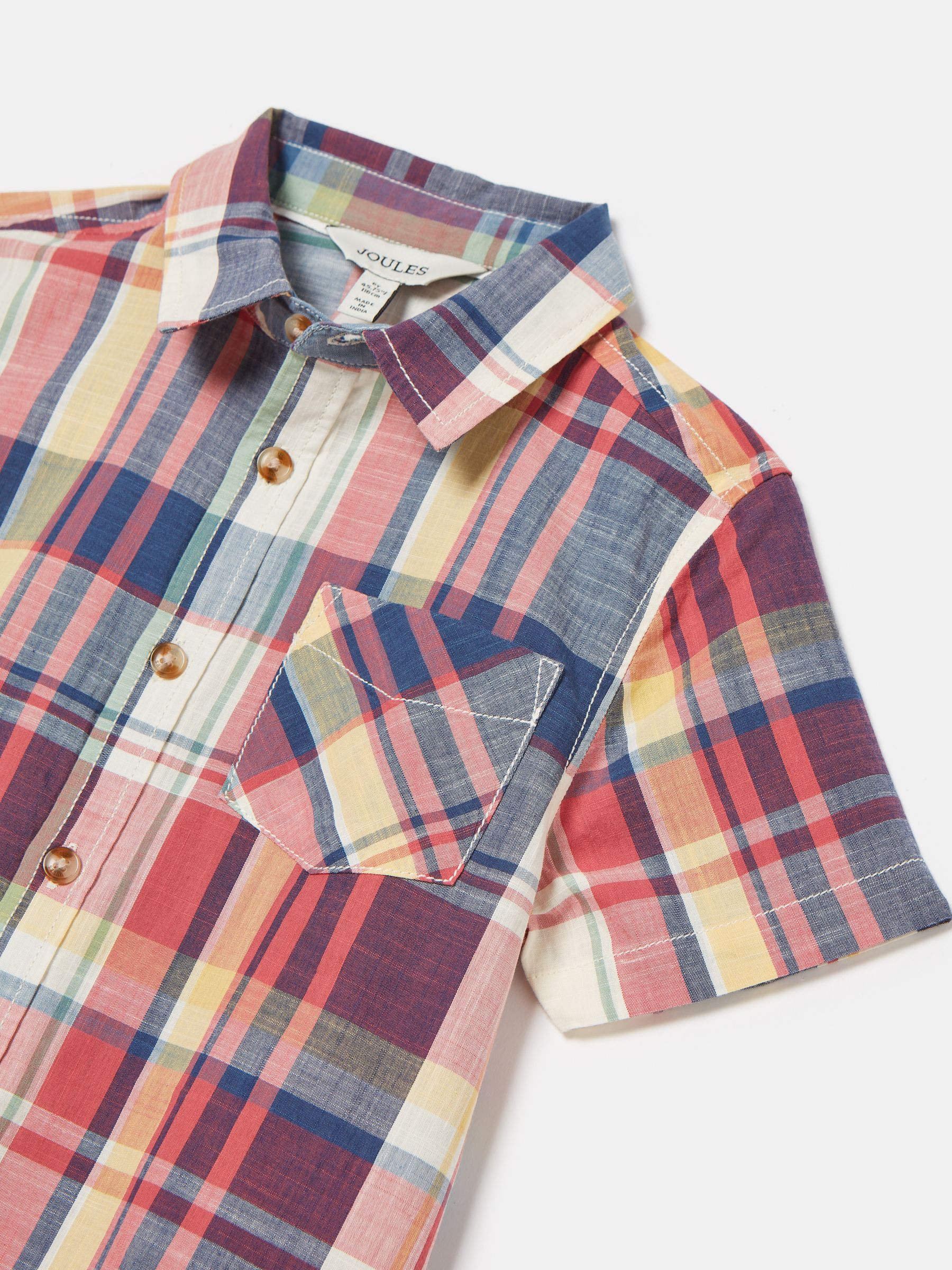 Boys' Wilson Multi Cotton Check Shirt - Image 3 of 5