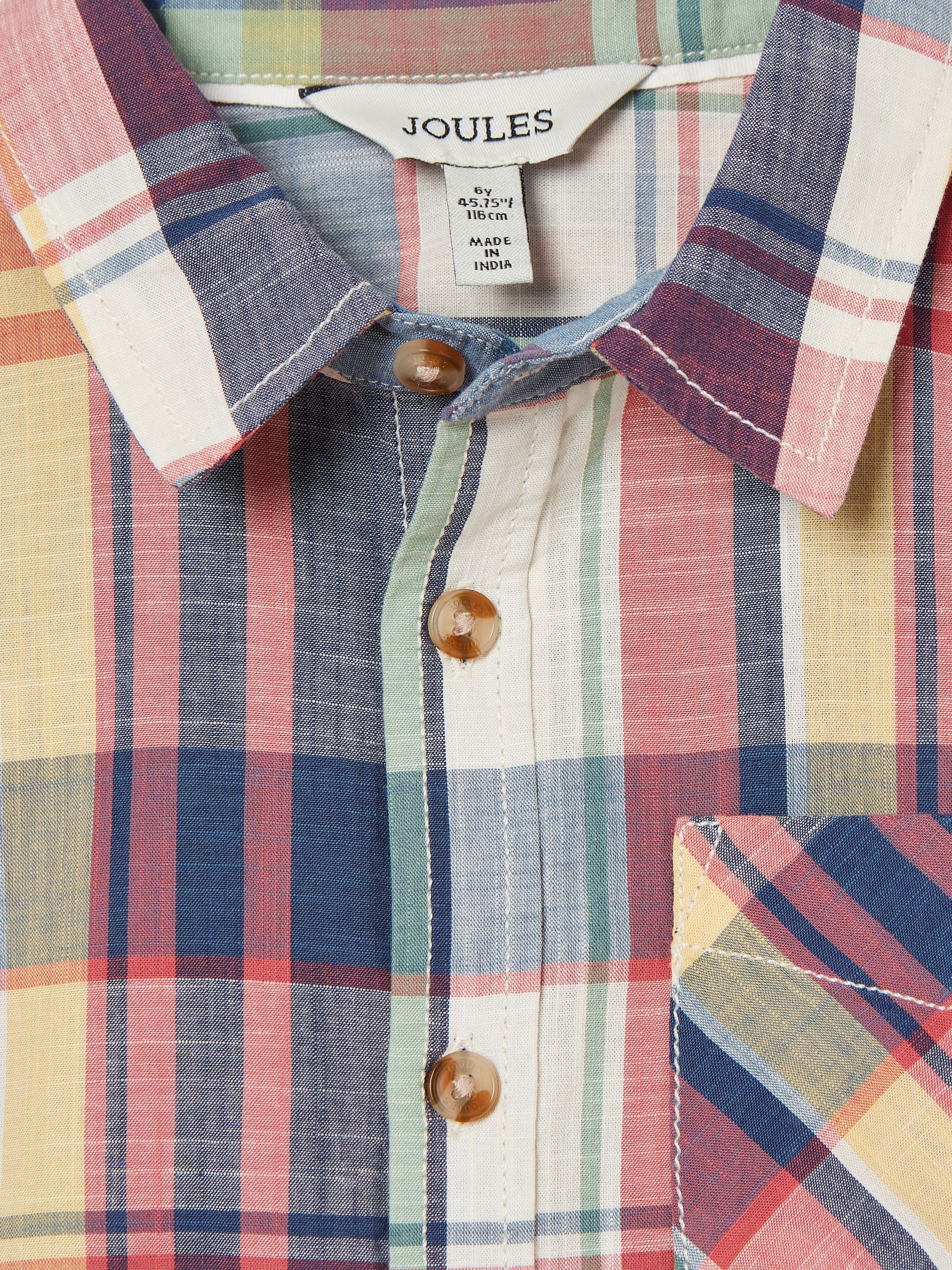 Boys' Wilson Multi Cotton Check Shirt - Image 4 of 5