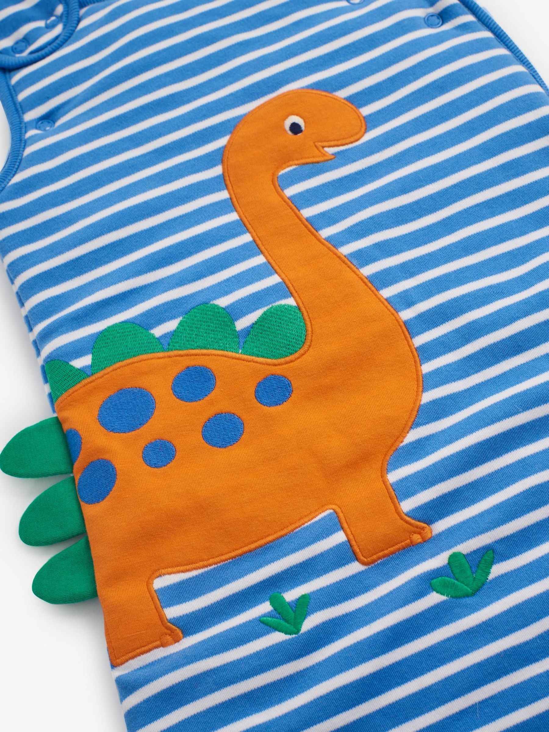 Dino Appliqué 2.5 Tog Baby Sleeping Bag in Blue - Image 2 of 3