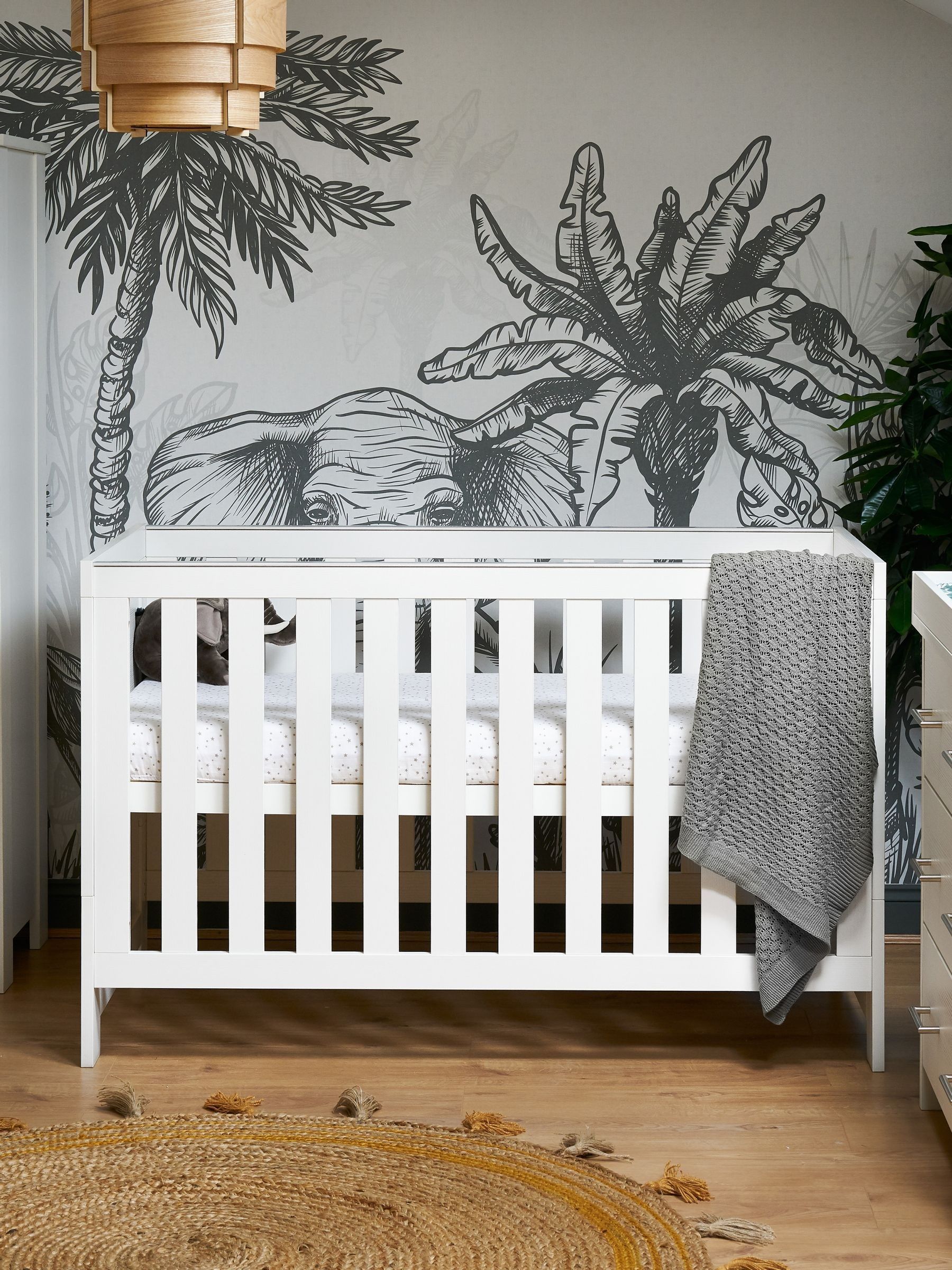 Obaby White Nika Cot Bed - Image 1 of 7