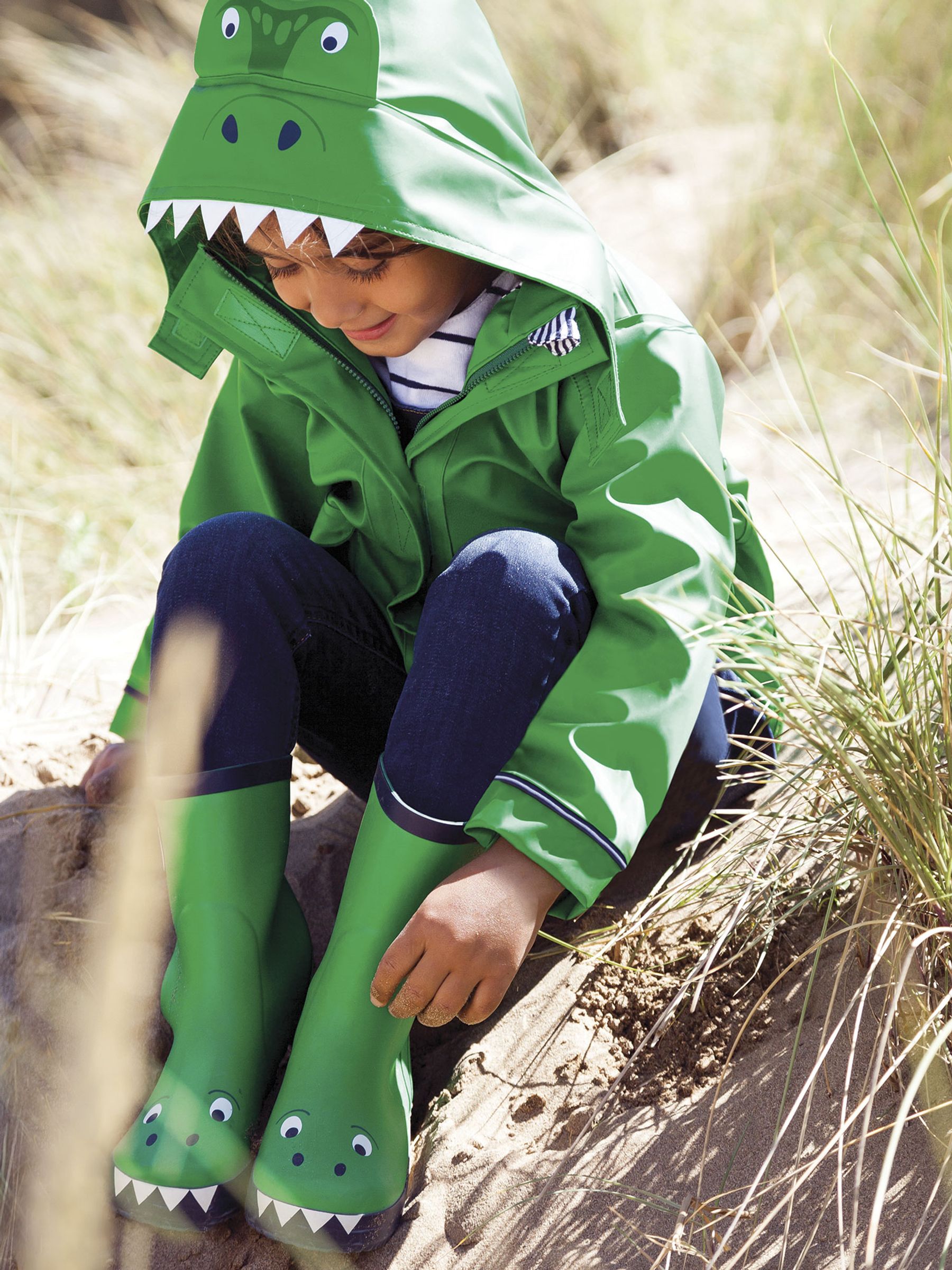 Green Dino Printed Lined Wellies - Image 8 of 8 Green Dino Printed Lined Wellies - Image 8 of 8