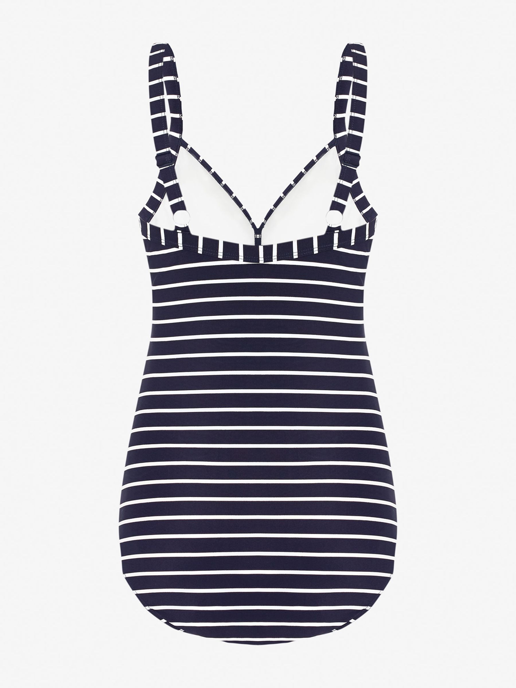 Navy & White Stripe Maternity Swimsuit in Navy White Stripe - Image 5 of 5