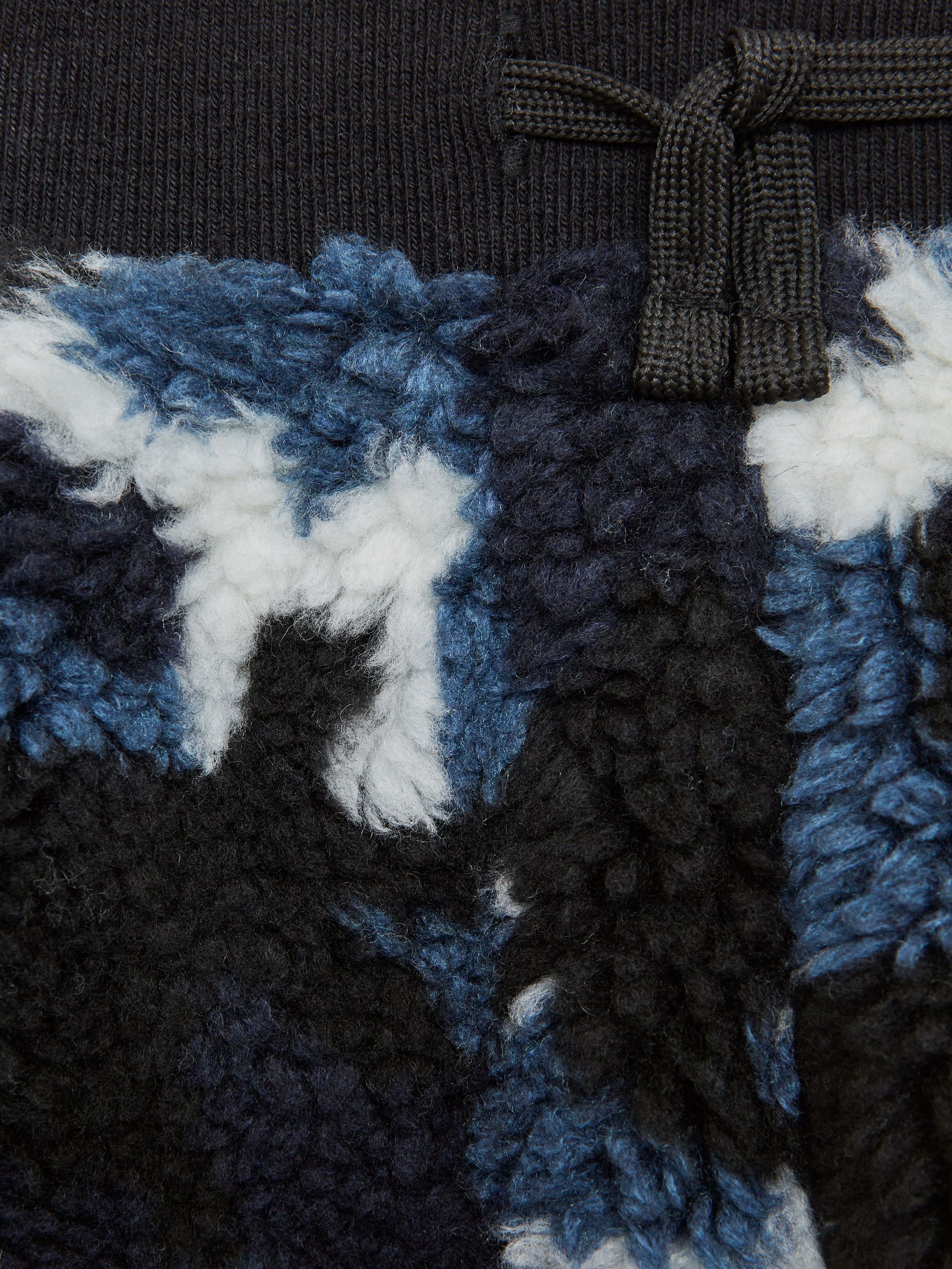 Camouflage Fleece Joggers in Blue Camo - Image 7 of 7