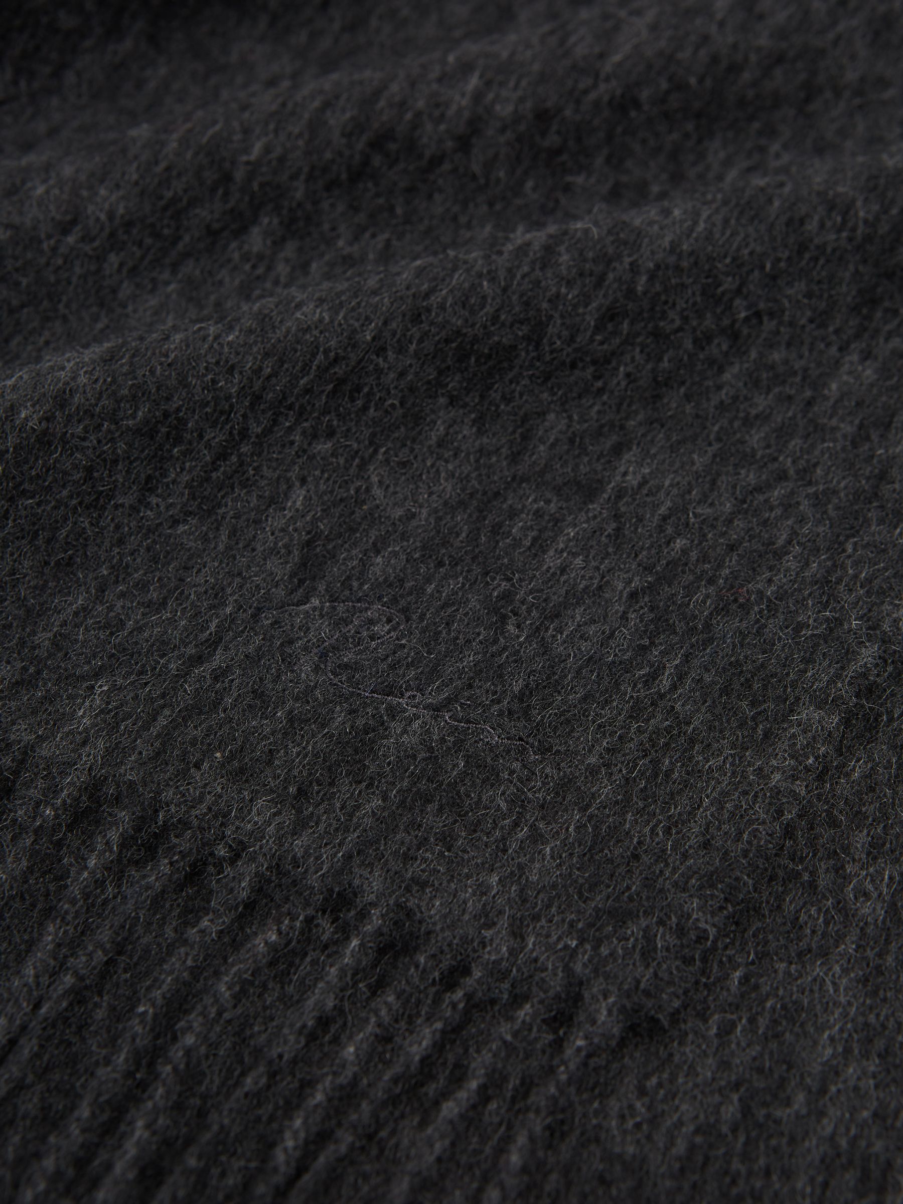 Wool and Cashmere Scarf in Charcoal - Image 3 of 4