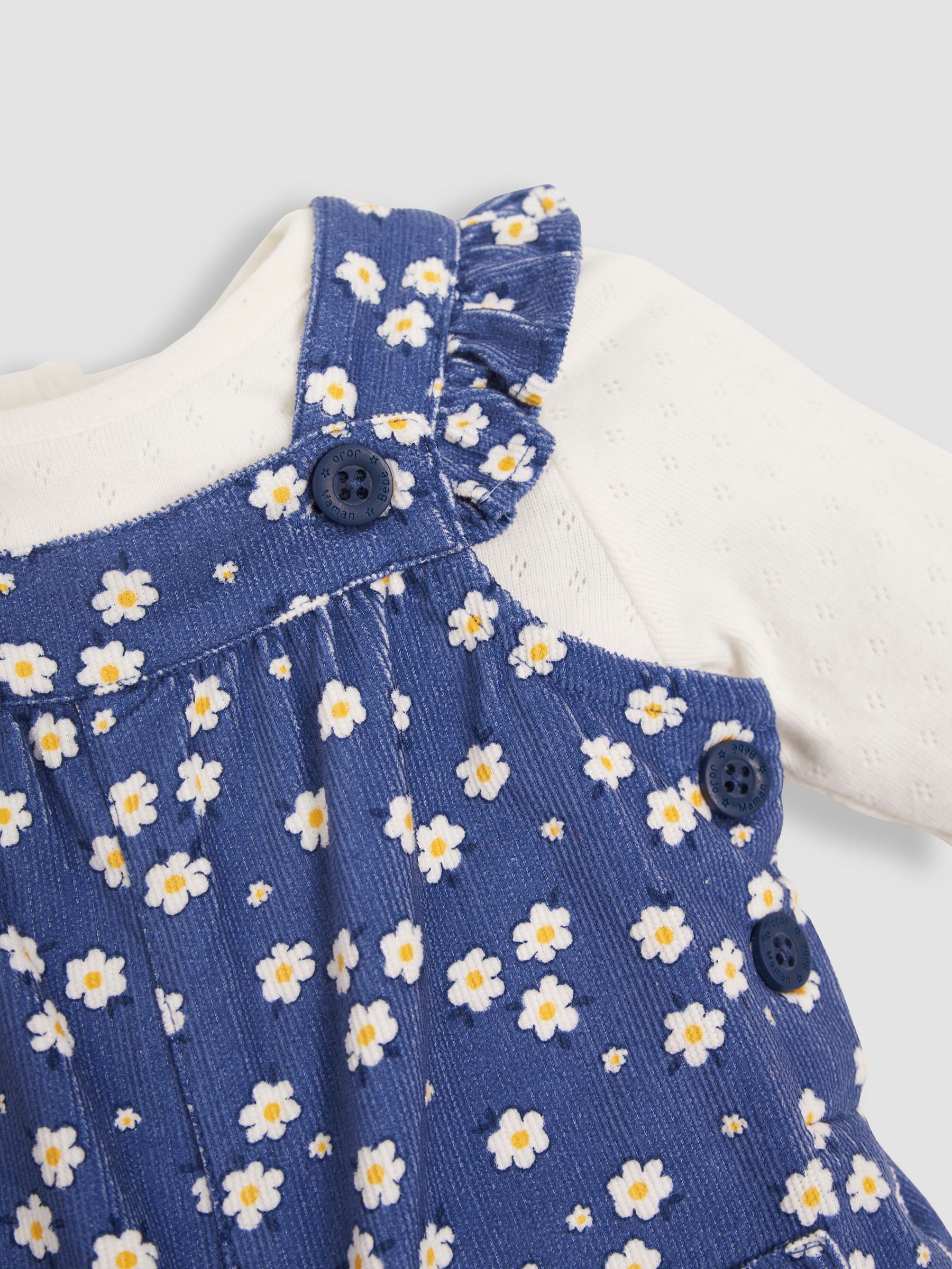 Indigo Blue Cord Dungarees & Top Set - Image 8 of 8